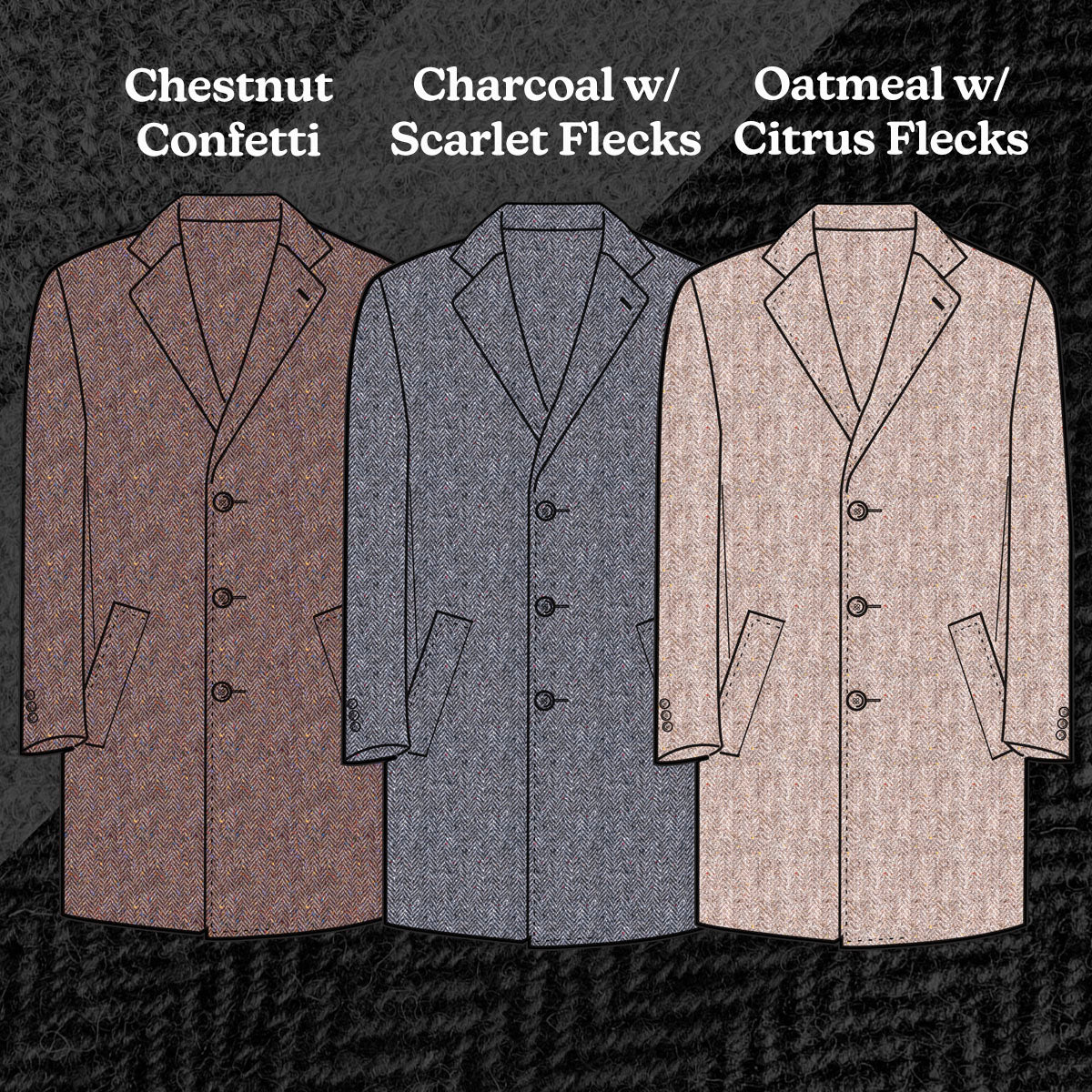 Custom Overcoats Harris Tweed Promotion