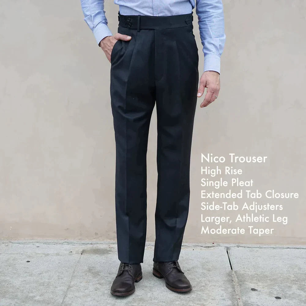 Custom Trousers Huddersfield Solid 4-Season Wools