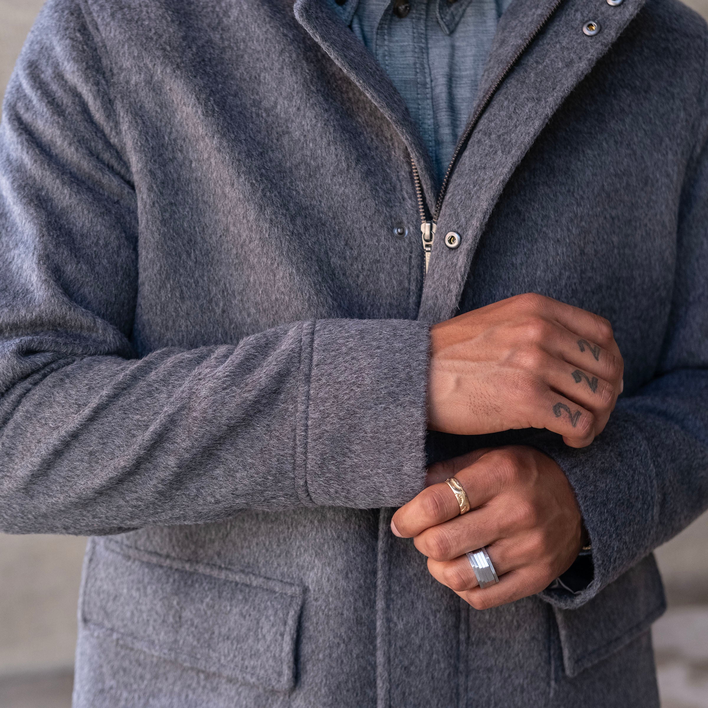 Heavyweight Alpaca Parka with Removable Hood