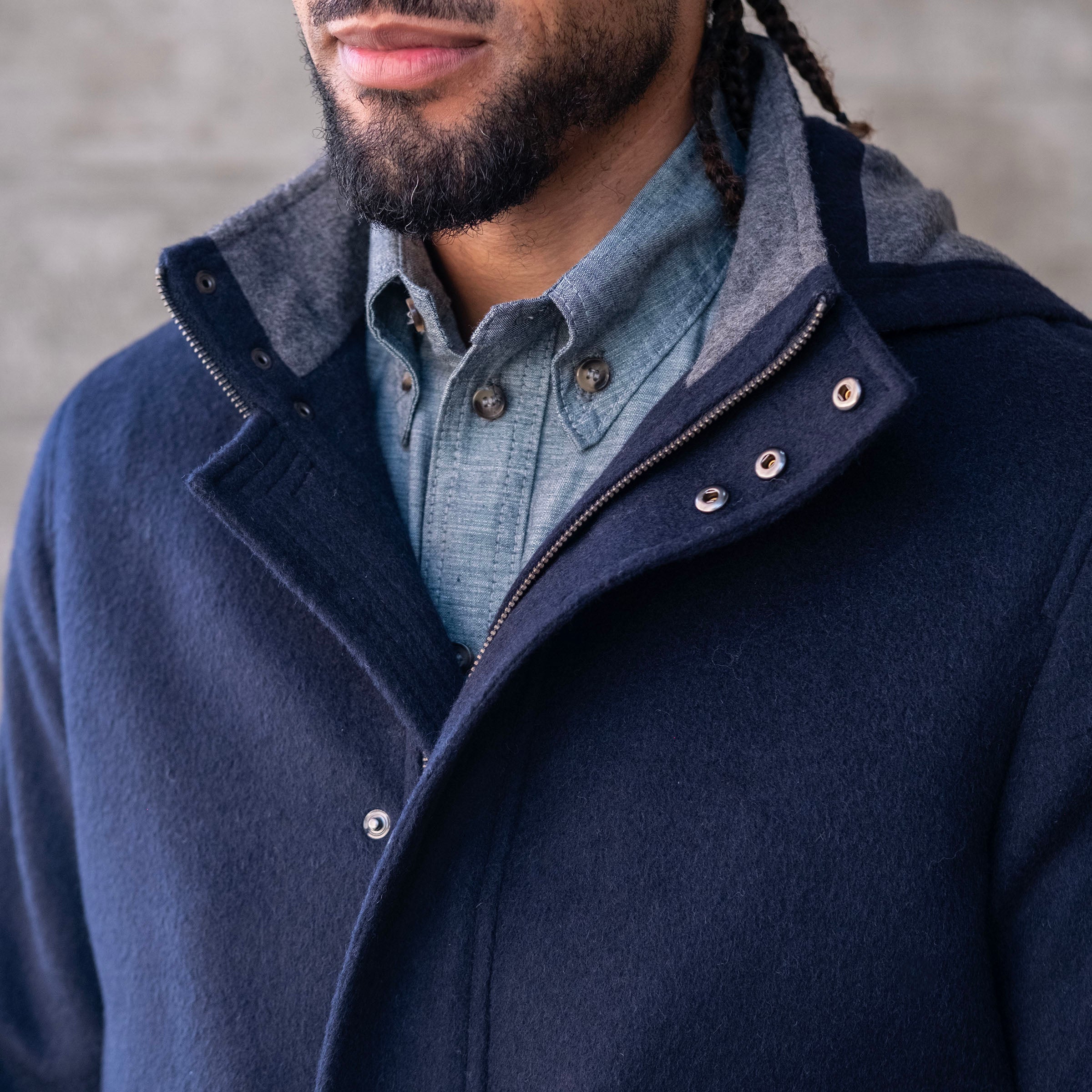 Heavyweight Alpaca Parka with Removable Hood