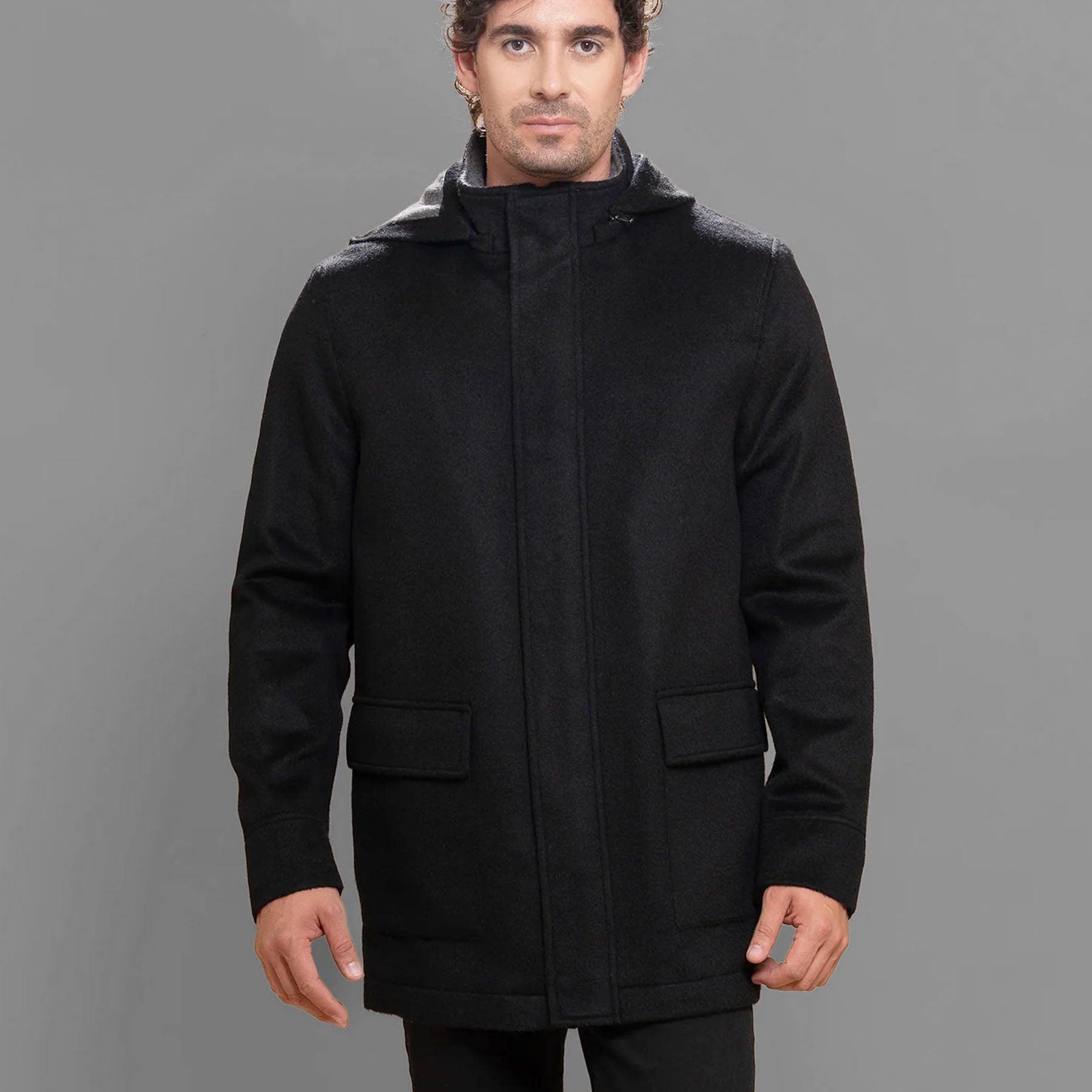 Heavyweight Alpaca Parka with Removable Hood (3 Colors)