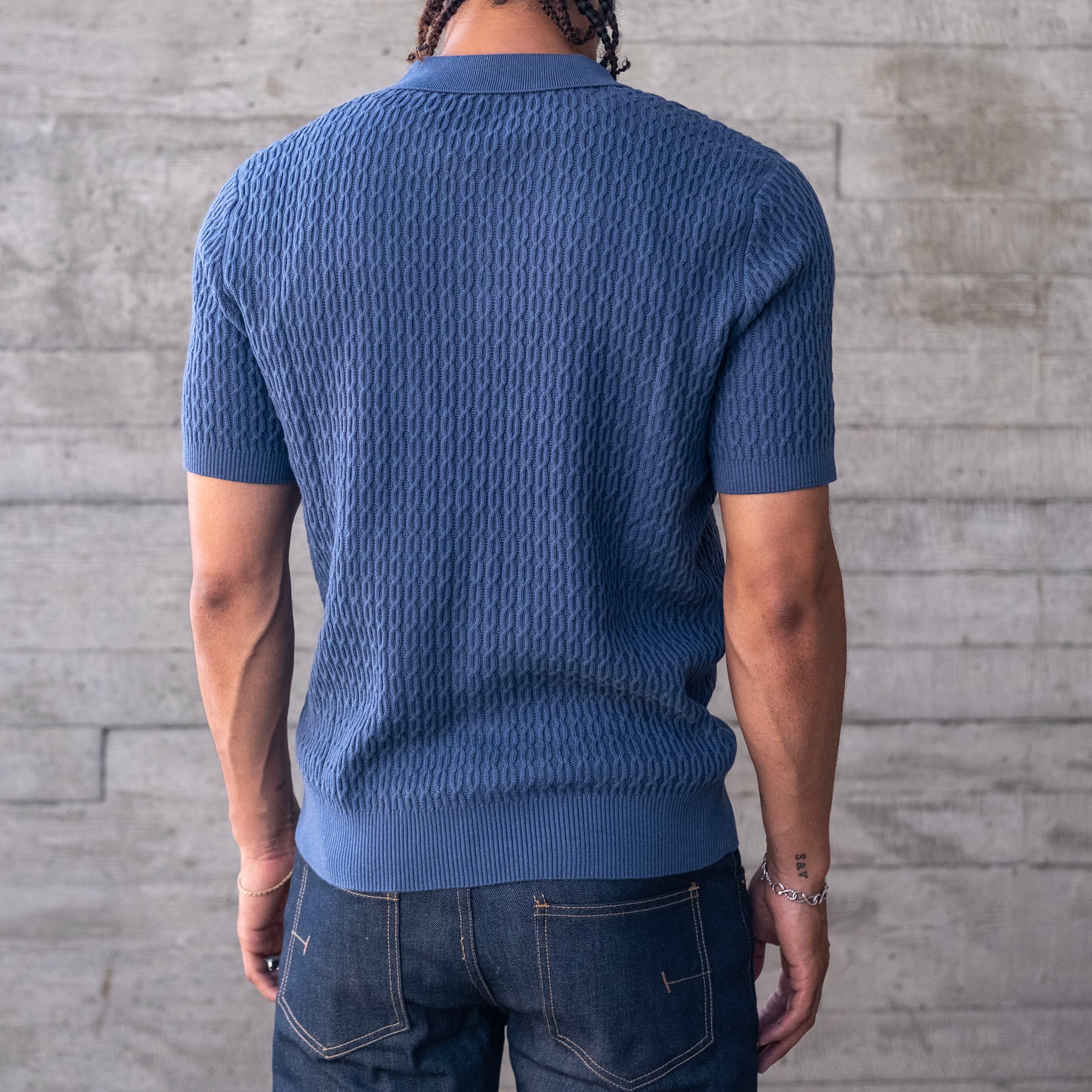 Peruvian Pima Cotton Cable Knit Polo Project