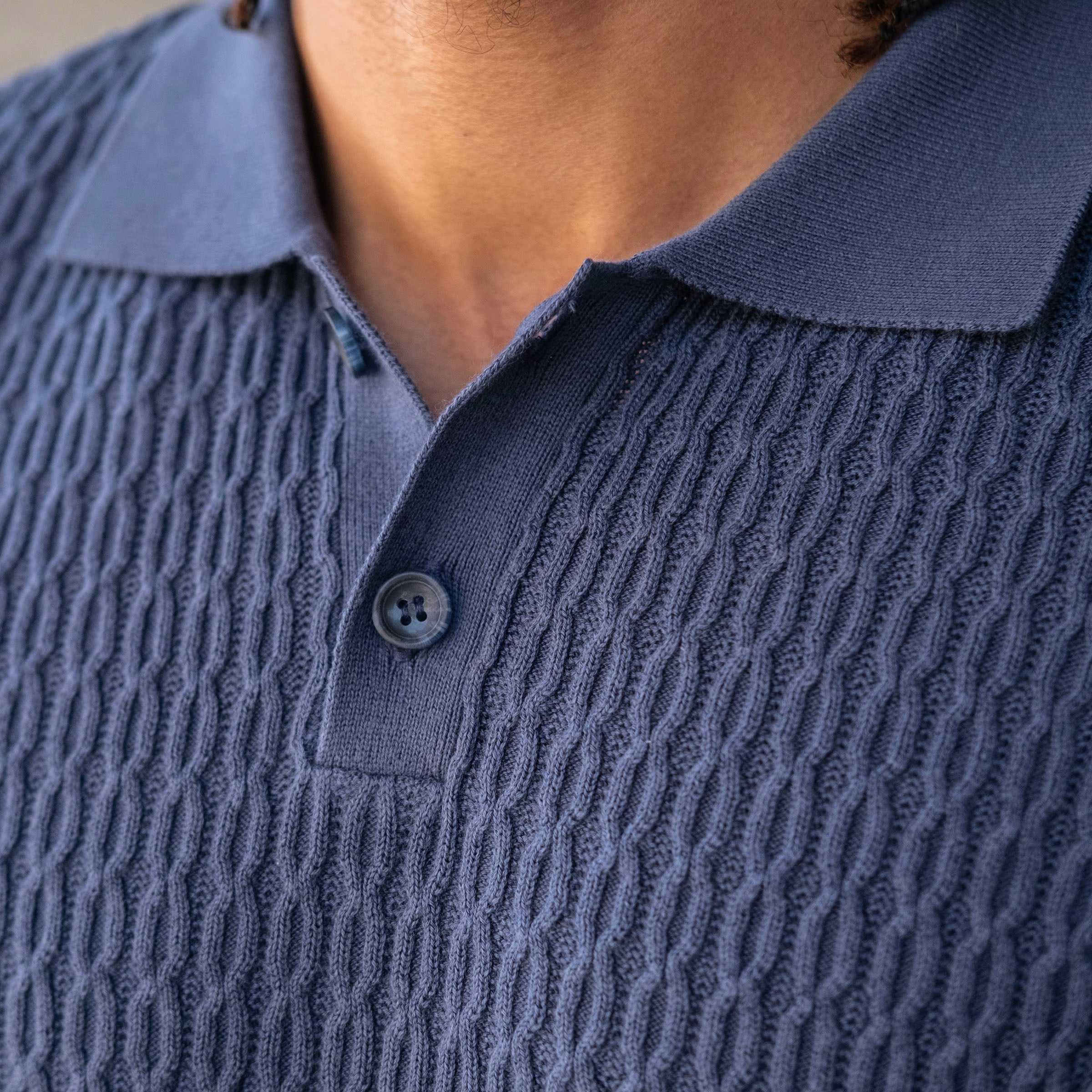 Peruvian Pima Cotton Cable Knit Polo Project