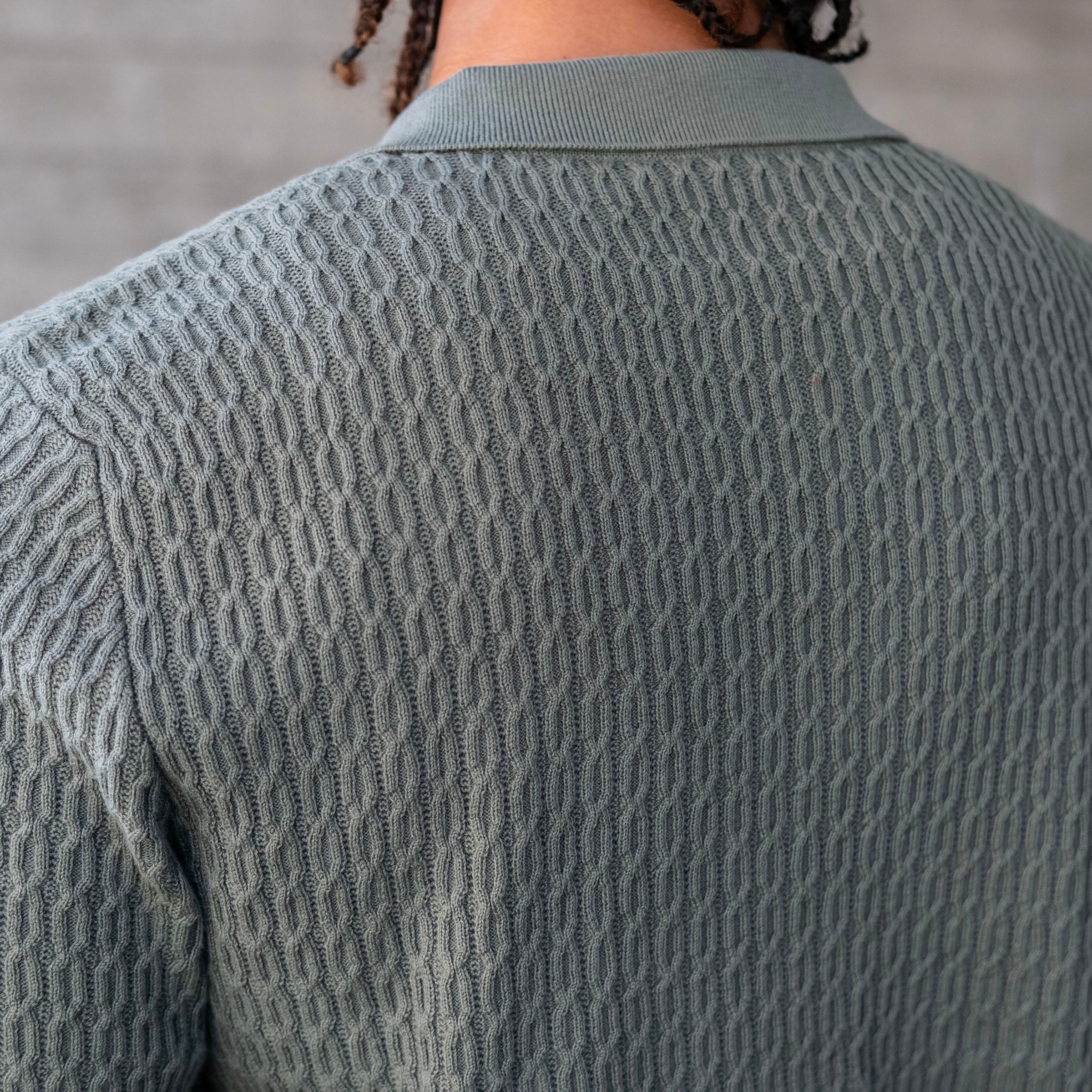 Peruvian Pima Cotton Cable Knit Polo Project