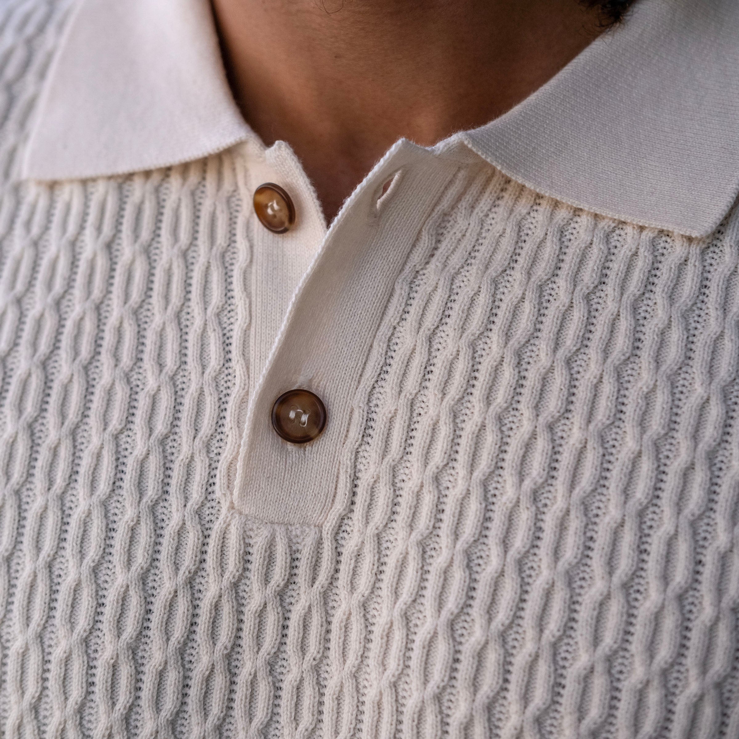 Peruvian Pima Cotton Cable Knit Polo Project