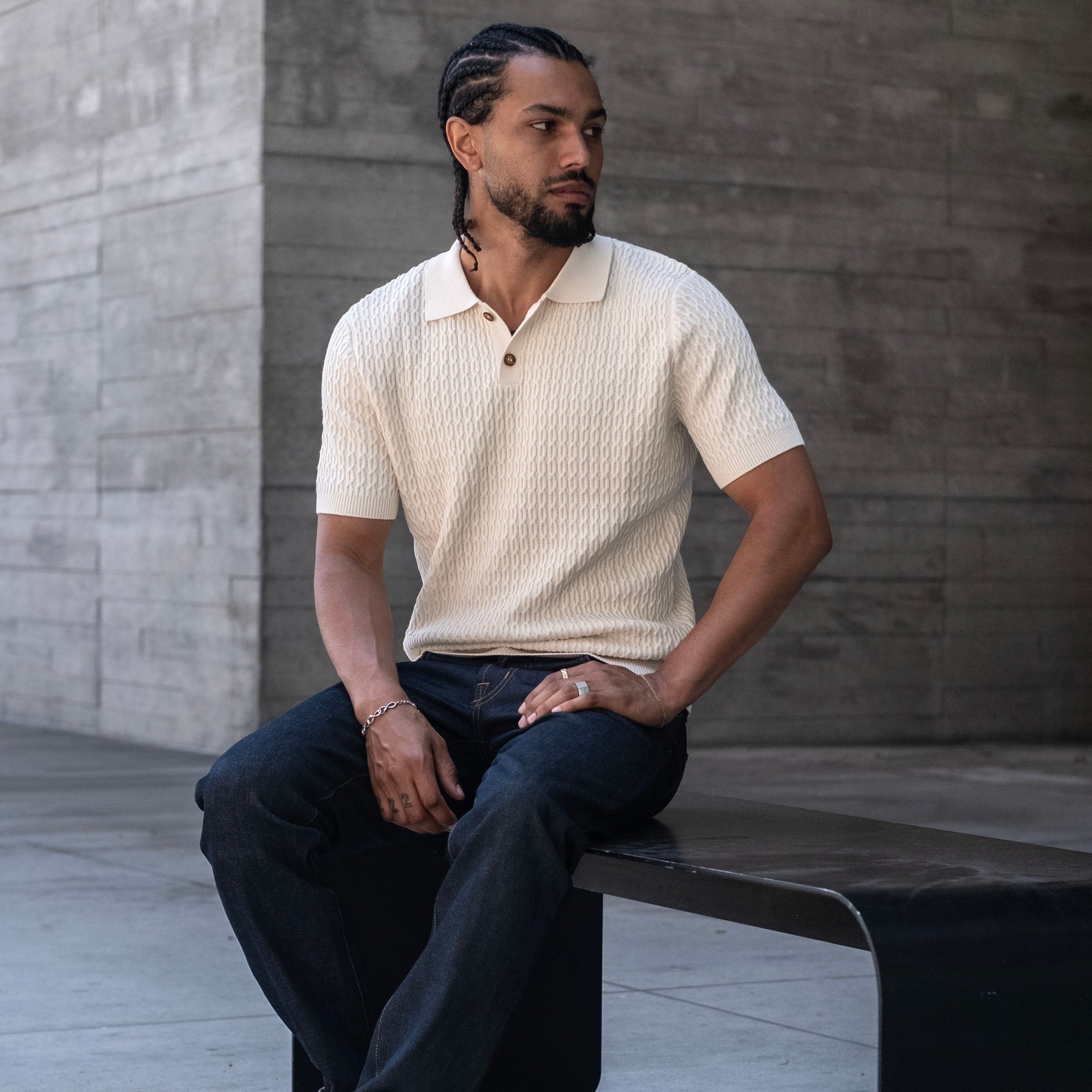 Peruvian Pima Cotton Cable Knit Polo Project