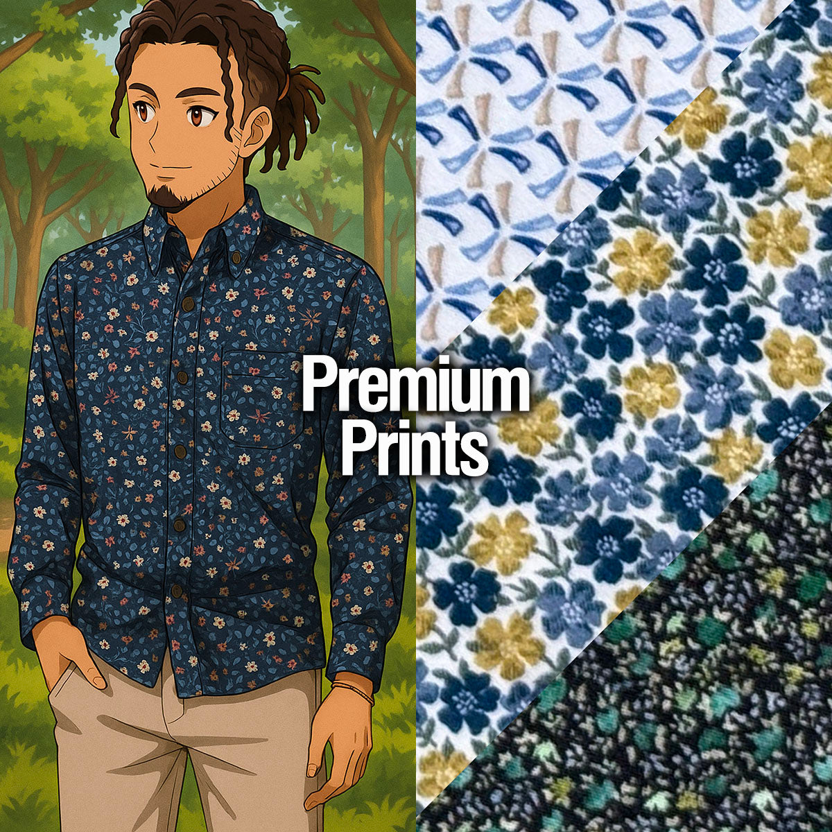 Custom Shirts Premium Prints and Florals
