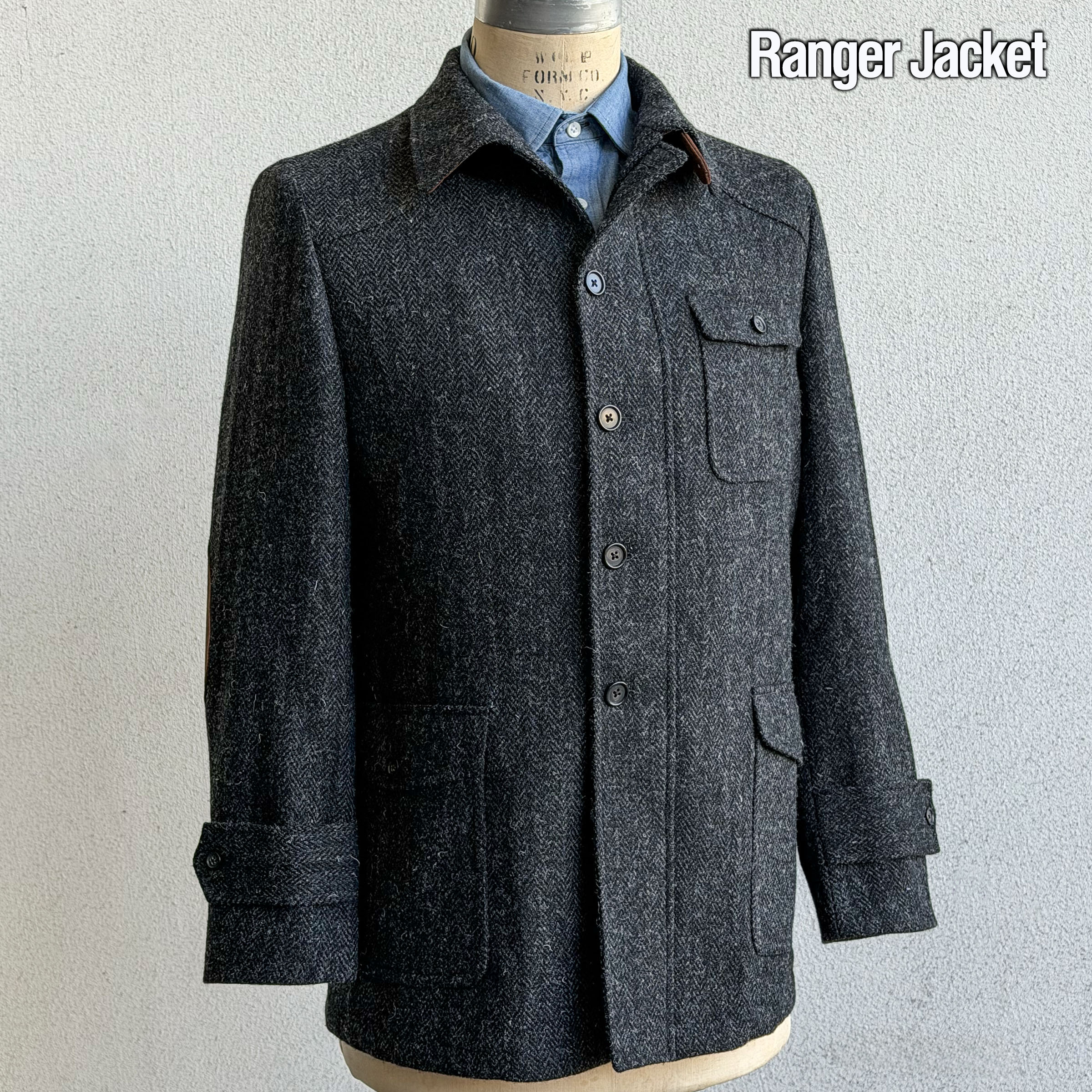 Custom Ranger & Moto Jackets in Harris Tweed & Flecked Herringbone