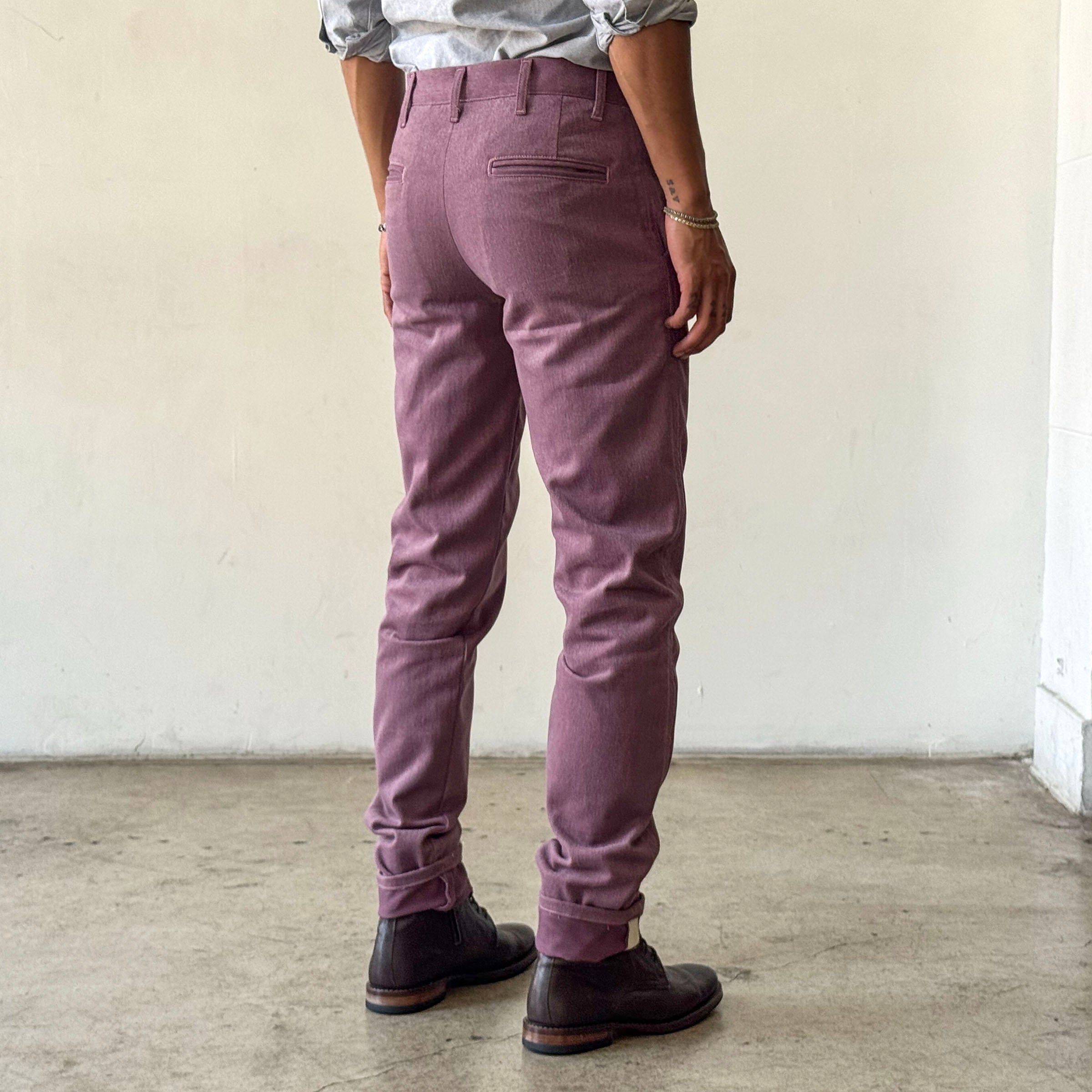 Rivet Chino Dusty Rose 11oz Brushed Cavalry Twill