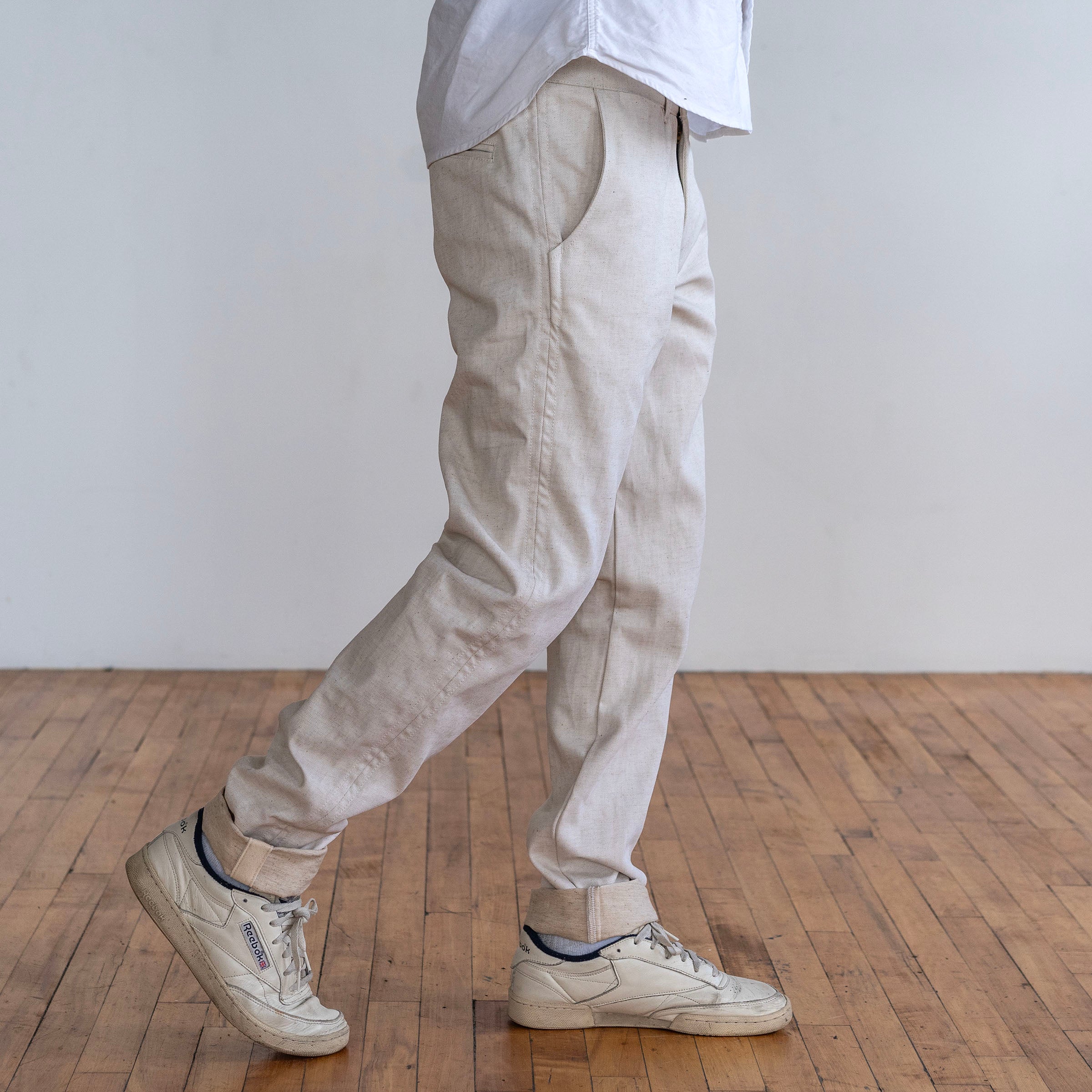 Rivet Chino Unbleached 12oz Cotton Denim Sz 32 & 33
