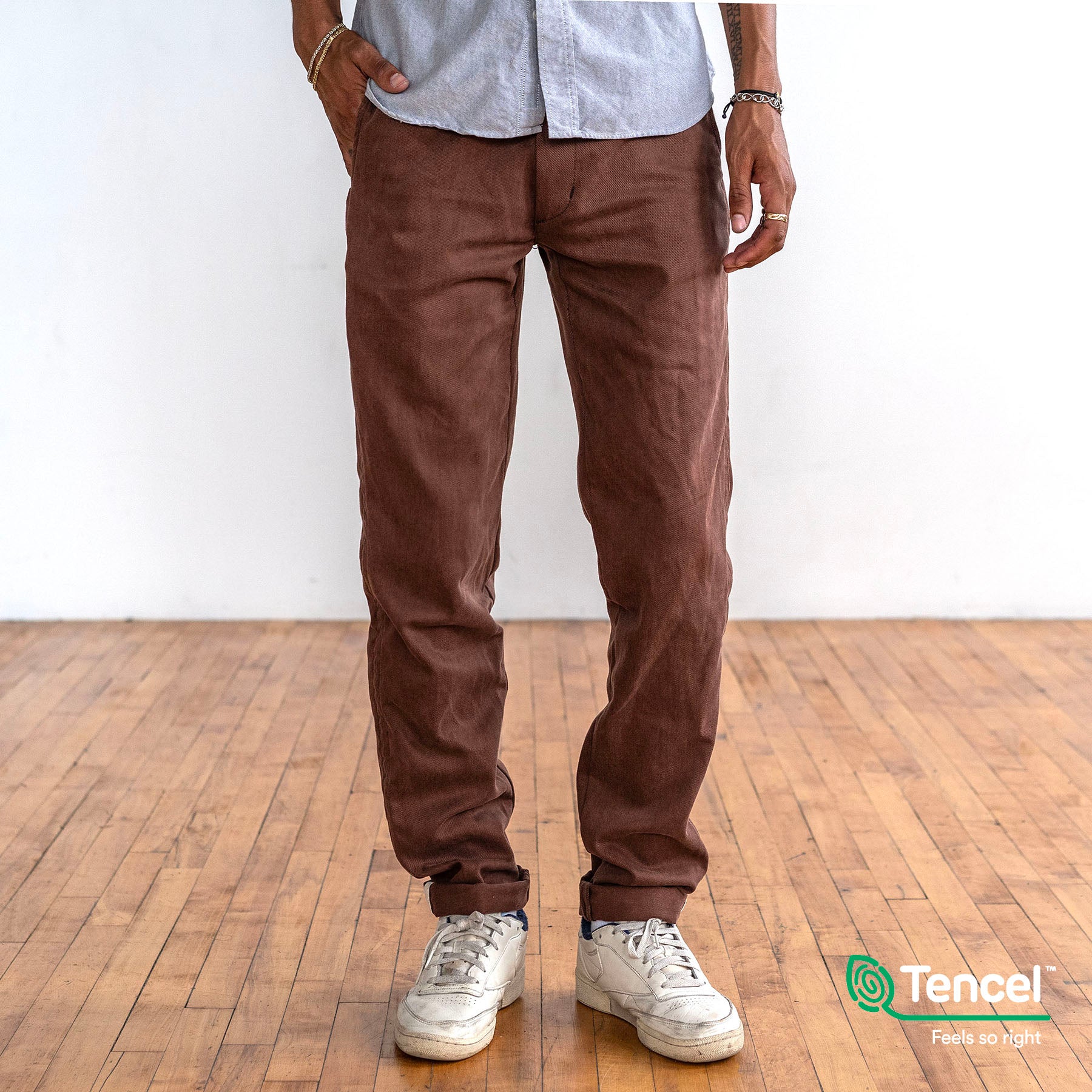 Rivet Chino Austrian 9oz Russet Tencel Twill Sz 35 & 36