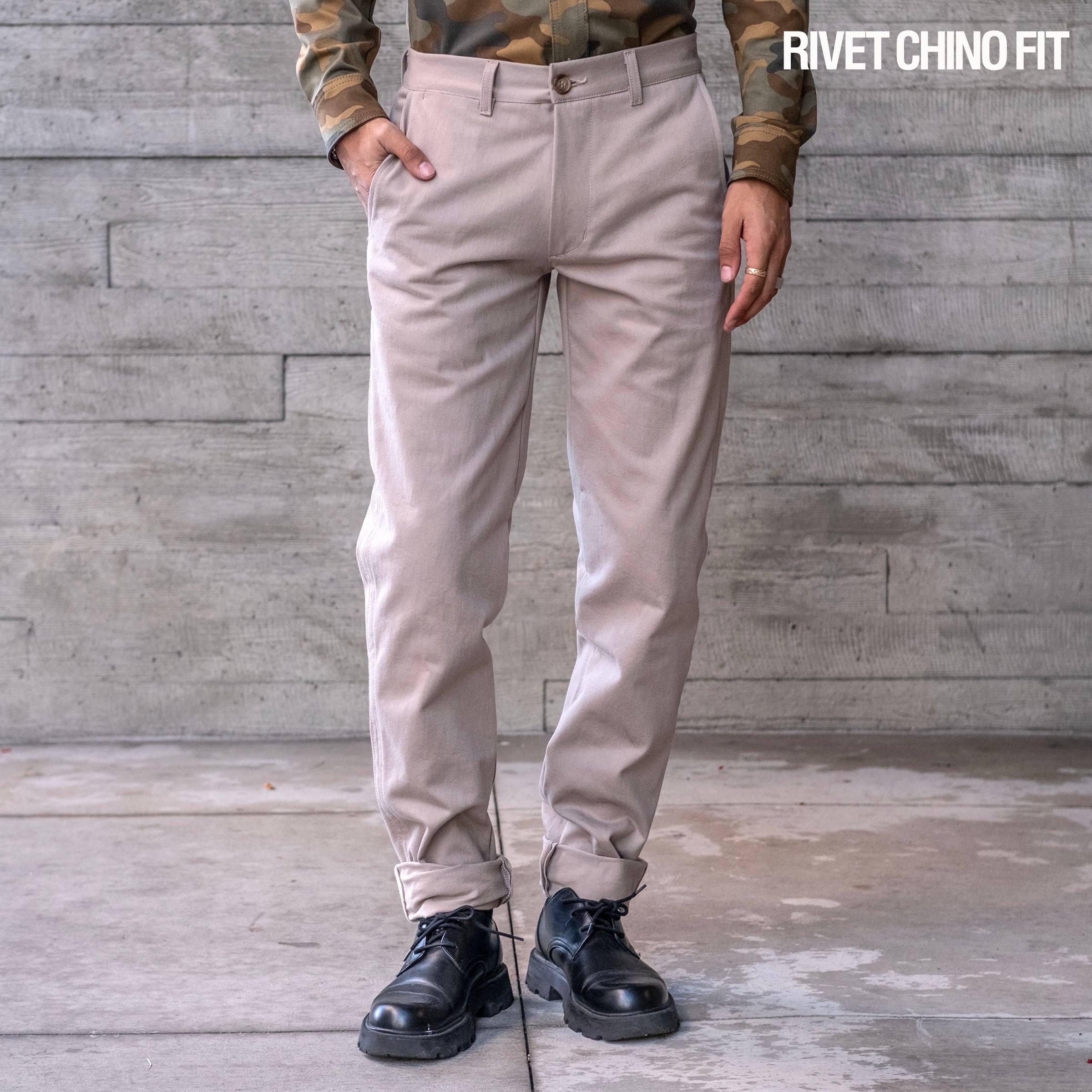 Rivet Chino Olive 8oz Mt. Vernon Cotton Twill