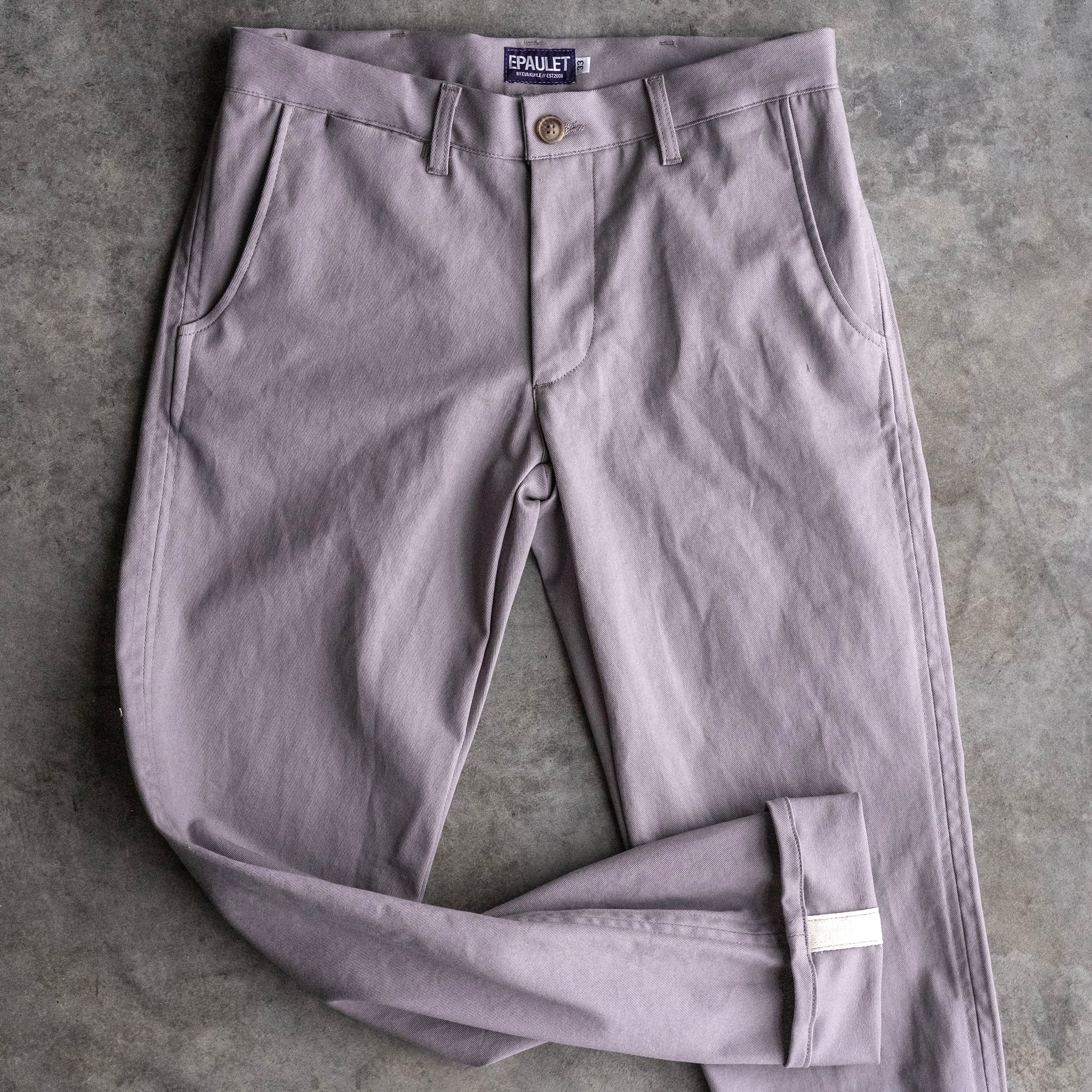 Rivet Chino Washed Dove Grey 10oz Howitzer Twill