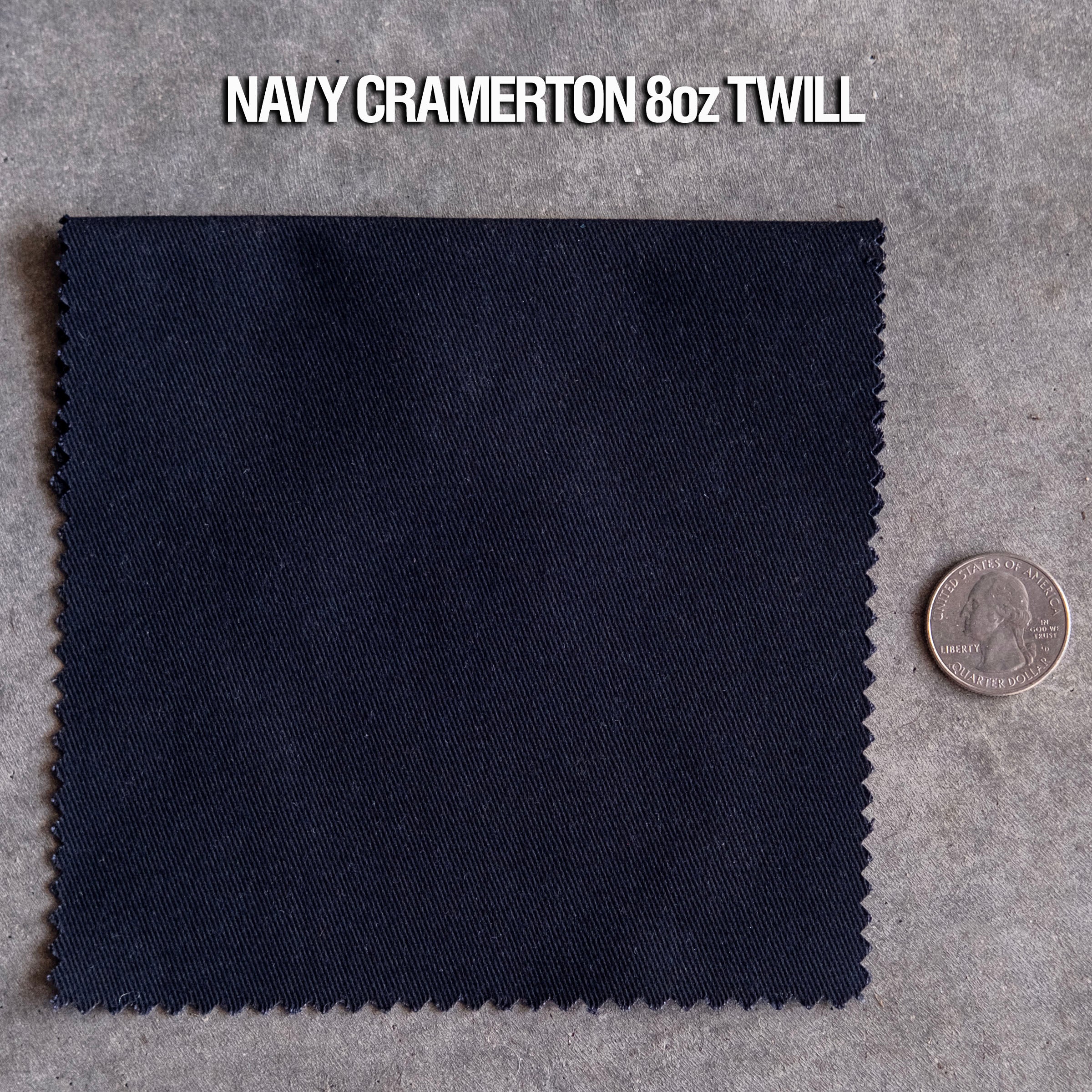 NA Custom Doyle Navy Cotton Twill