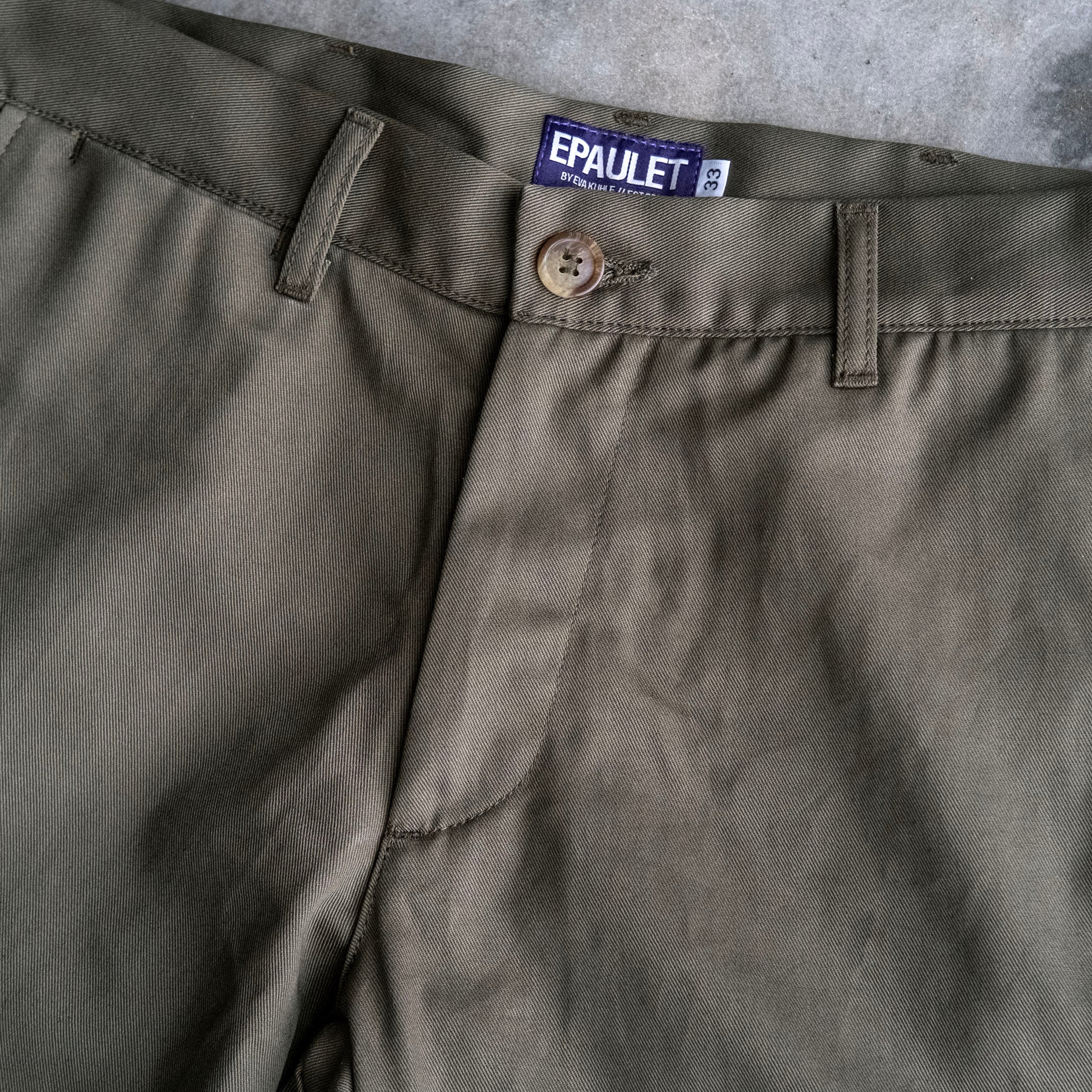 Rivet Chino Olive 8oz Mt. Vernon Cotton Twill