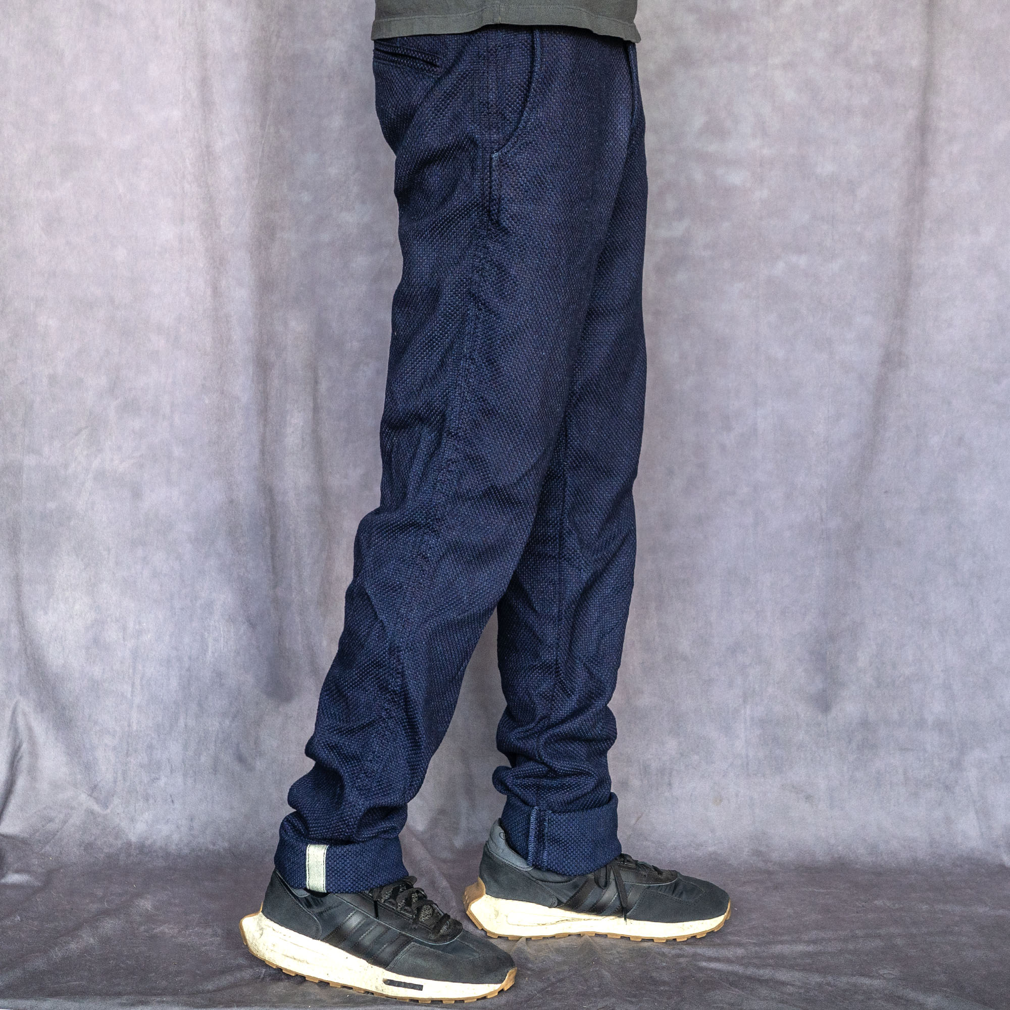 Rivet Chino Rope Dyed 13oz Indigo Sashiko