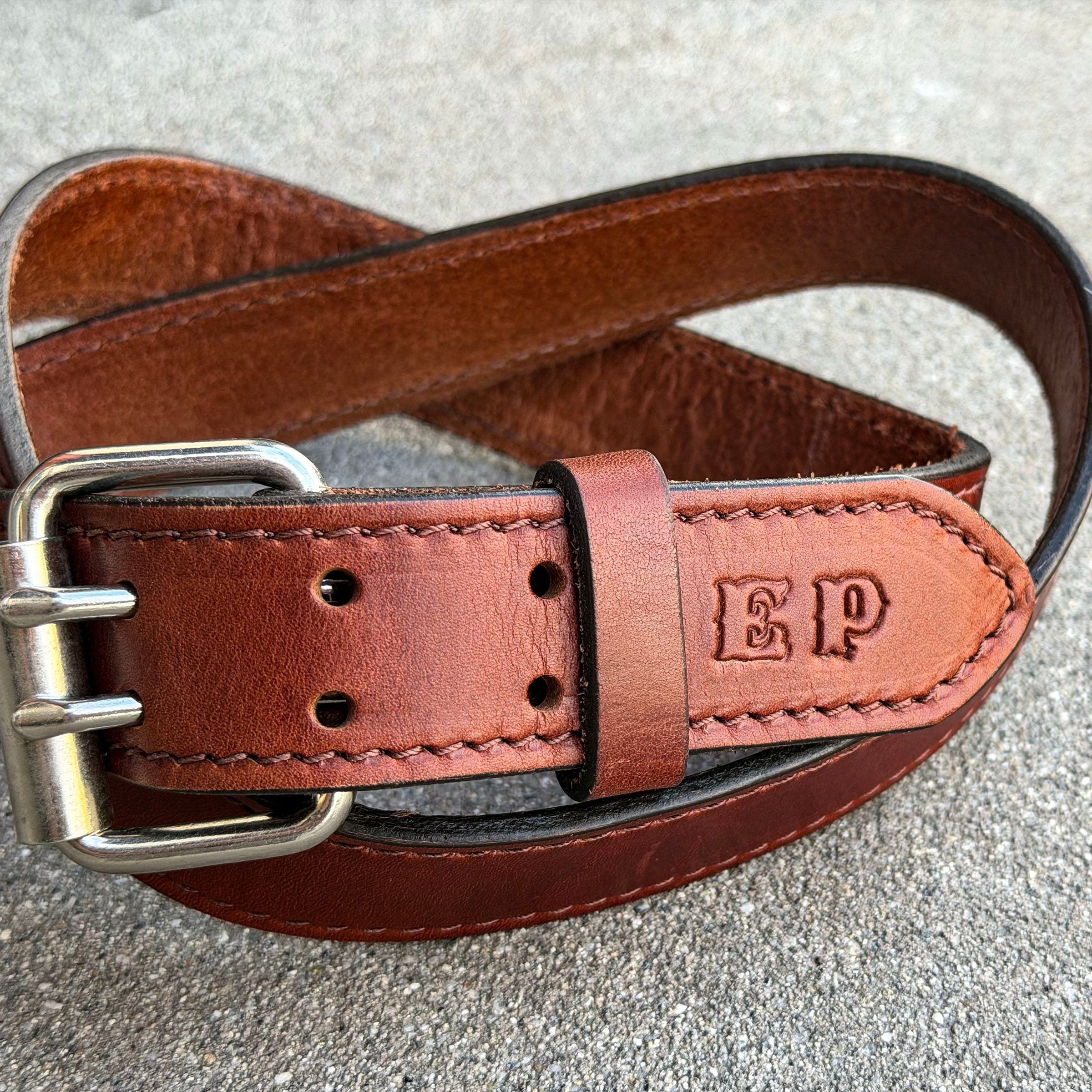 Bridle Leather Belts Made to Order in 3 Colors