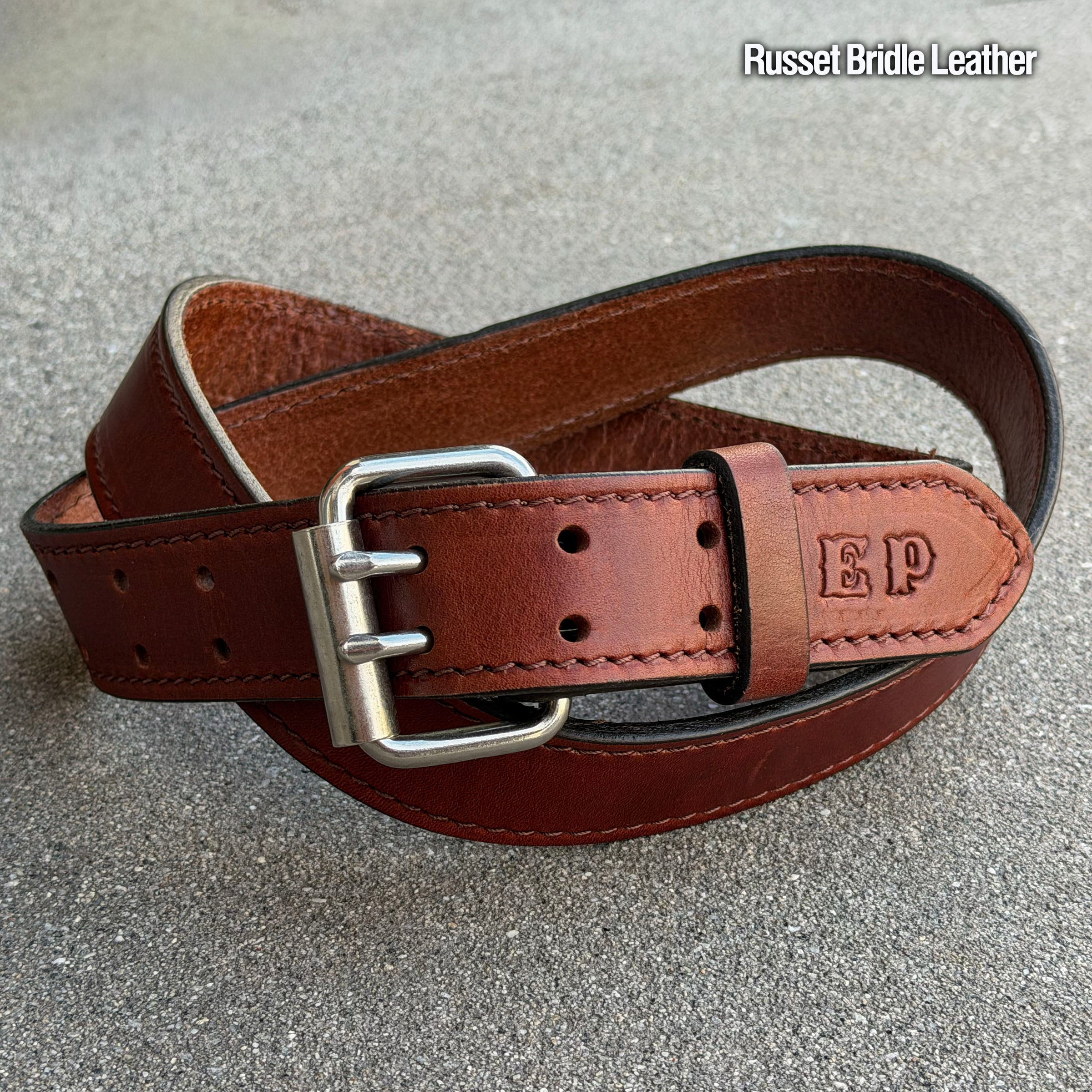 Bridle Leather Belts Made to Order in 3 Colors