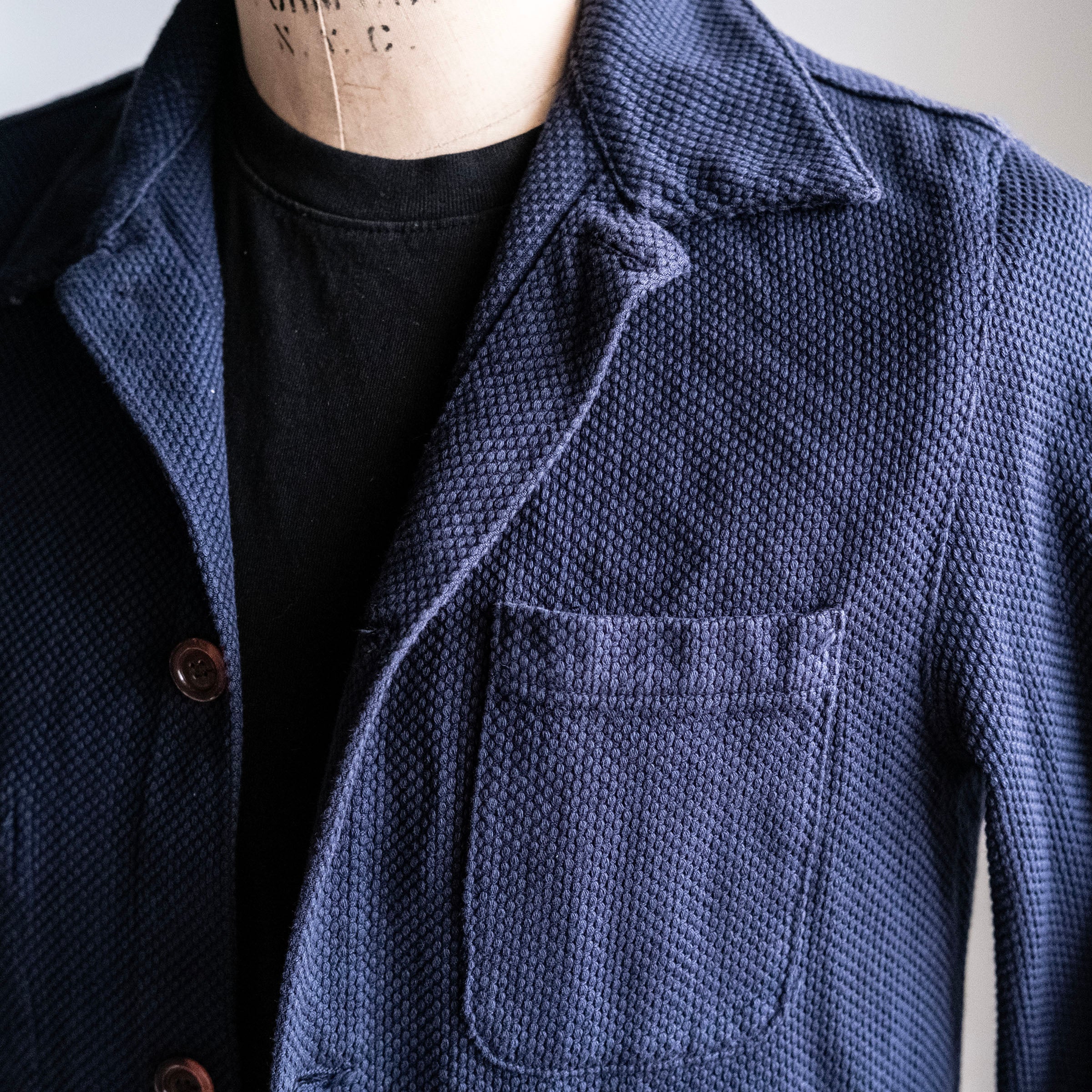 Sample Sale: Navy Sashiko Doyle Size 38 Long