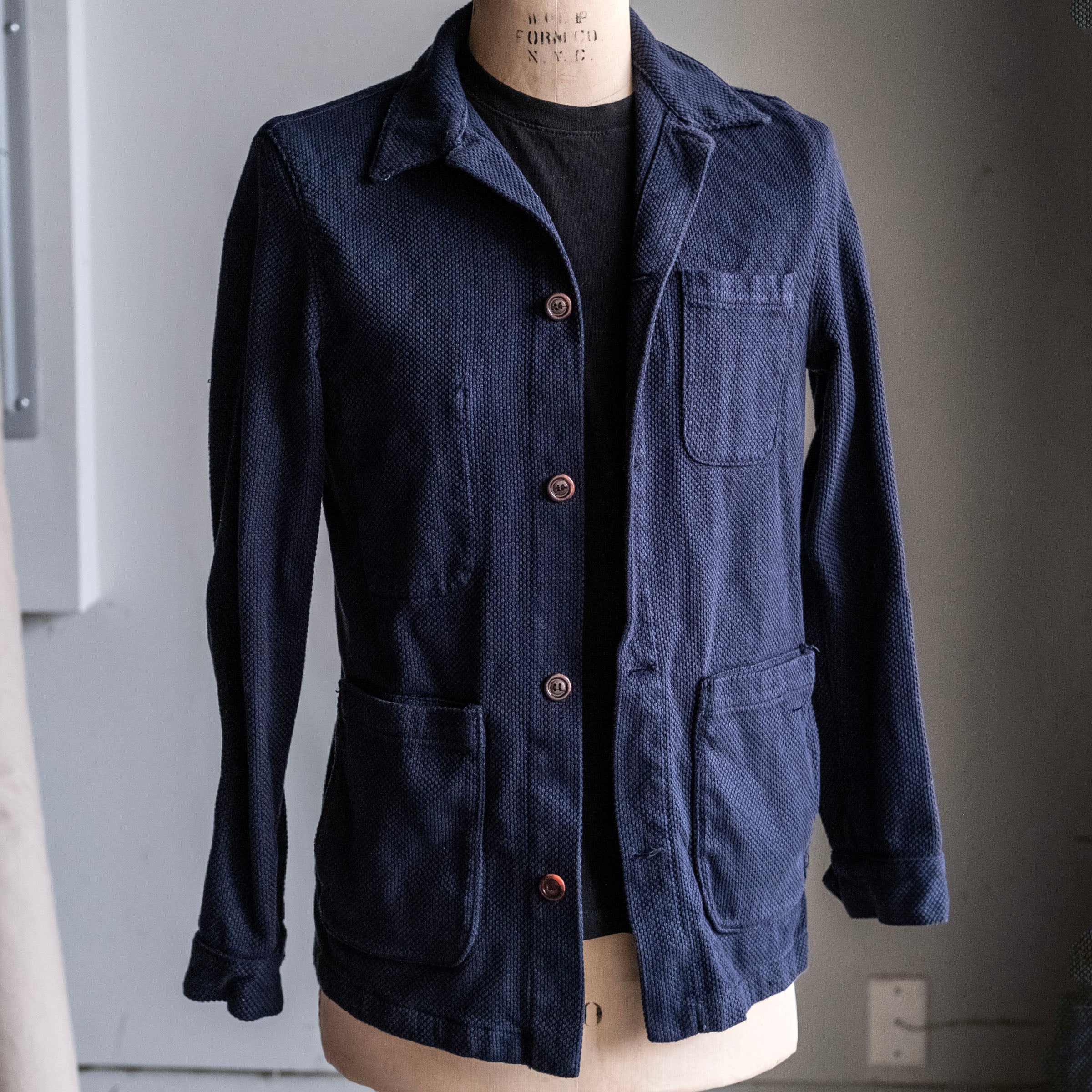 Sample Sale: Navy Sashiko Doyle Size 38 Long