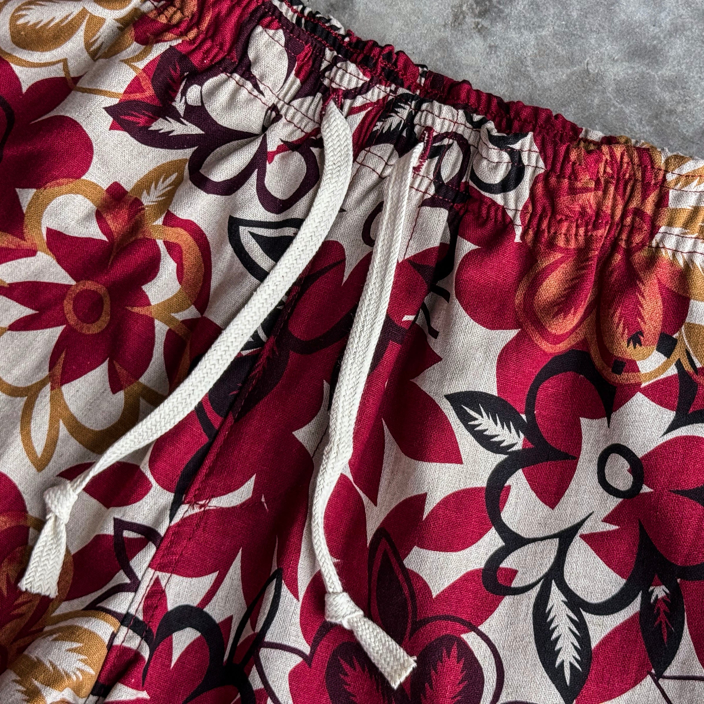 Laidback Short Mai Tai Print Japanese Linen