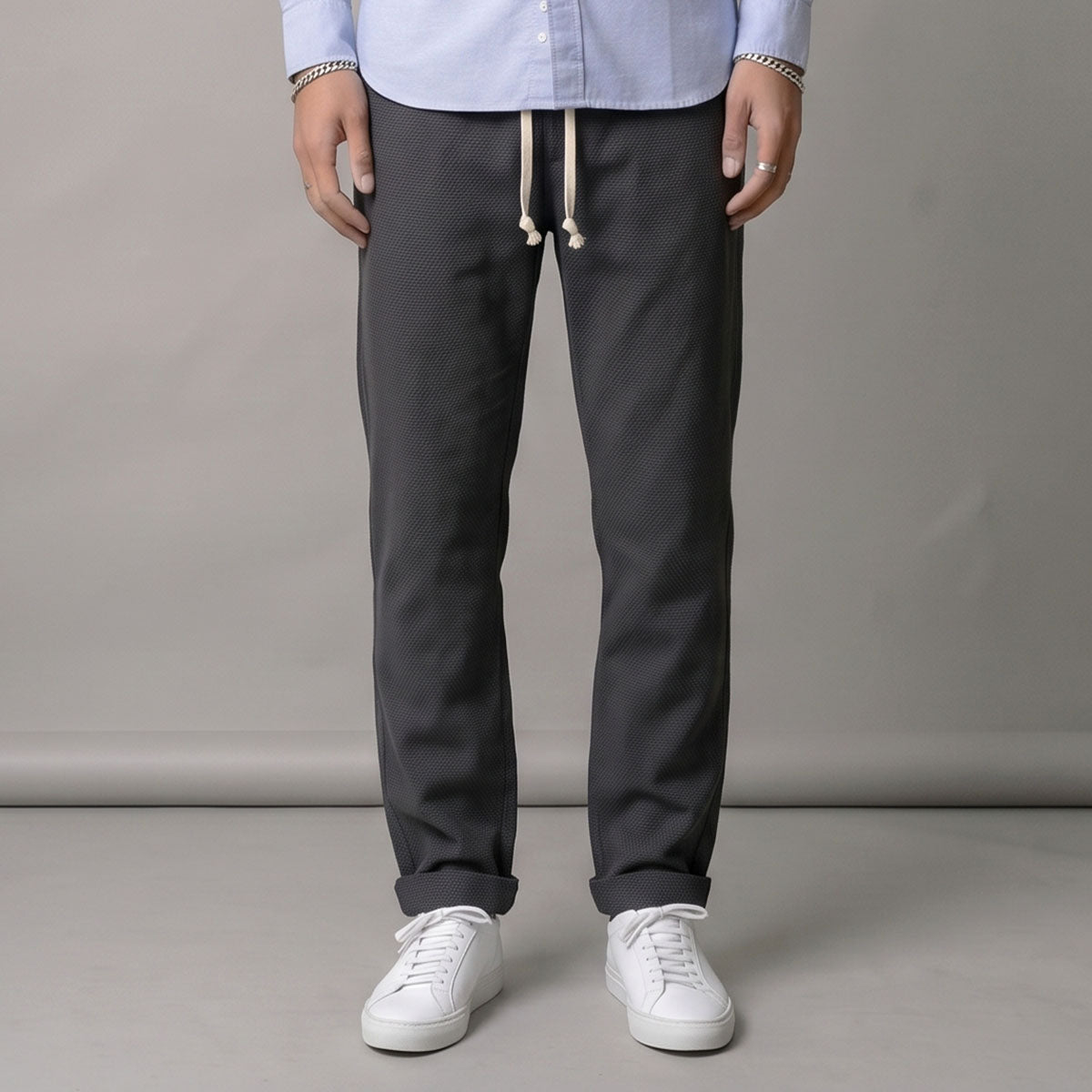 Laidback Pant Storm Grey Sashiko Size Medium