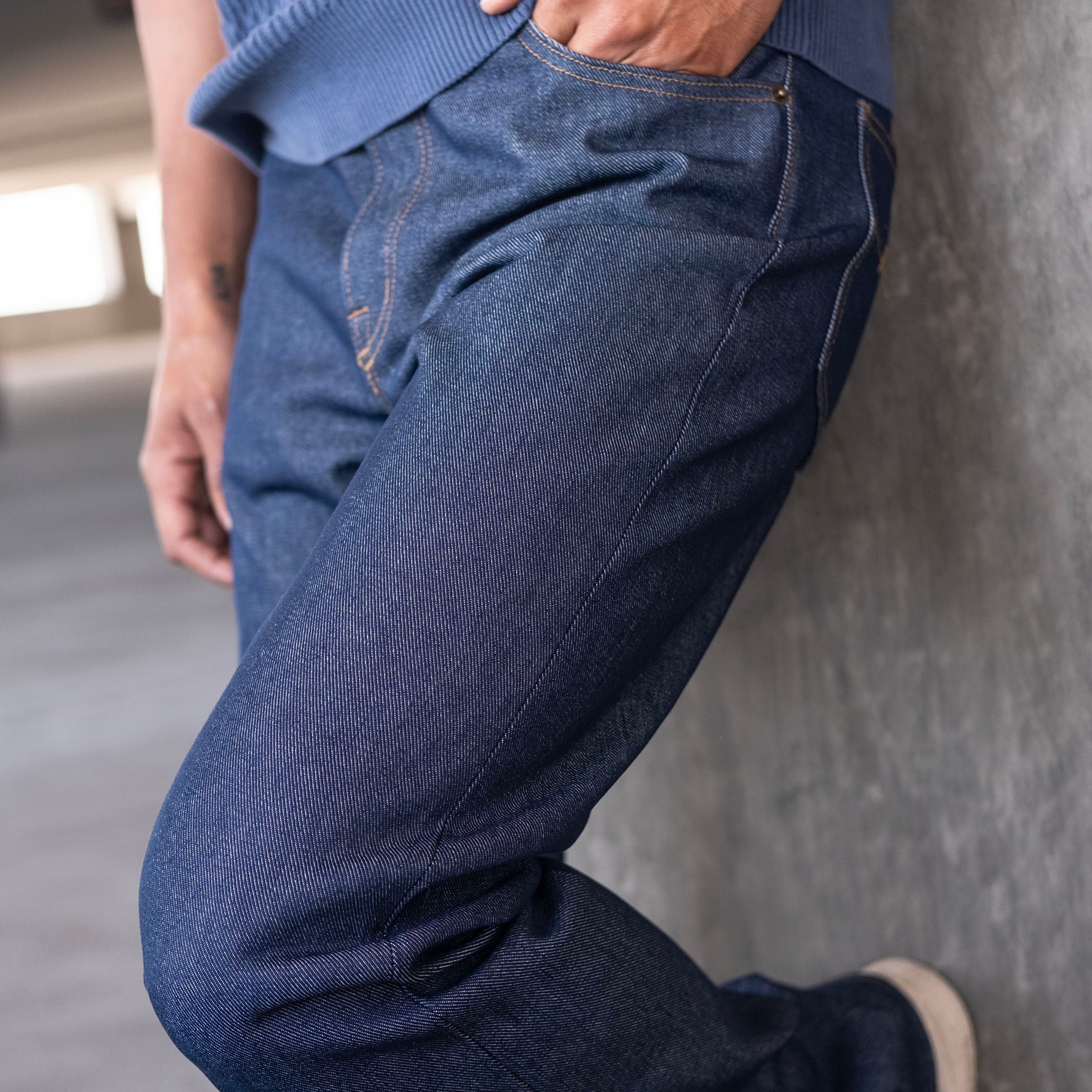 Sunset Western Jean Cone 14oz Vintage Blue Denim