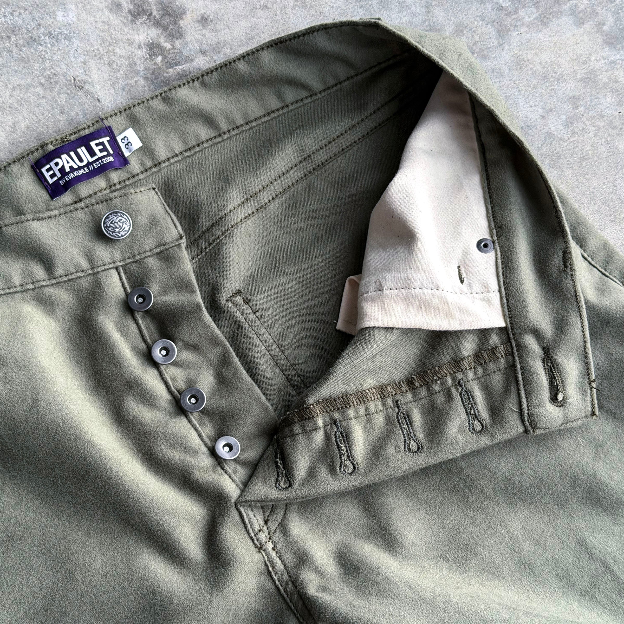 Sunset Western Jean Lichen 11oz Cotton Moleskin