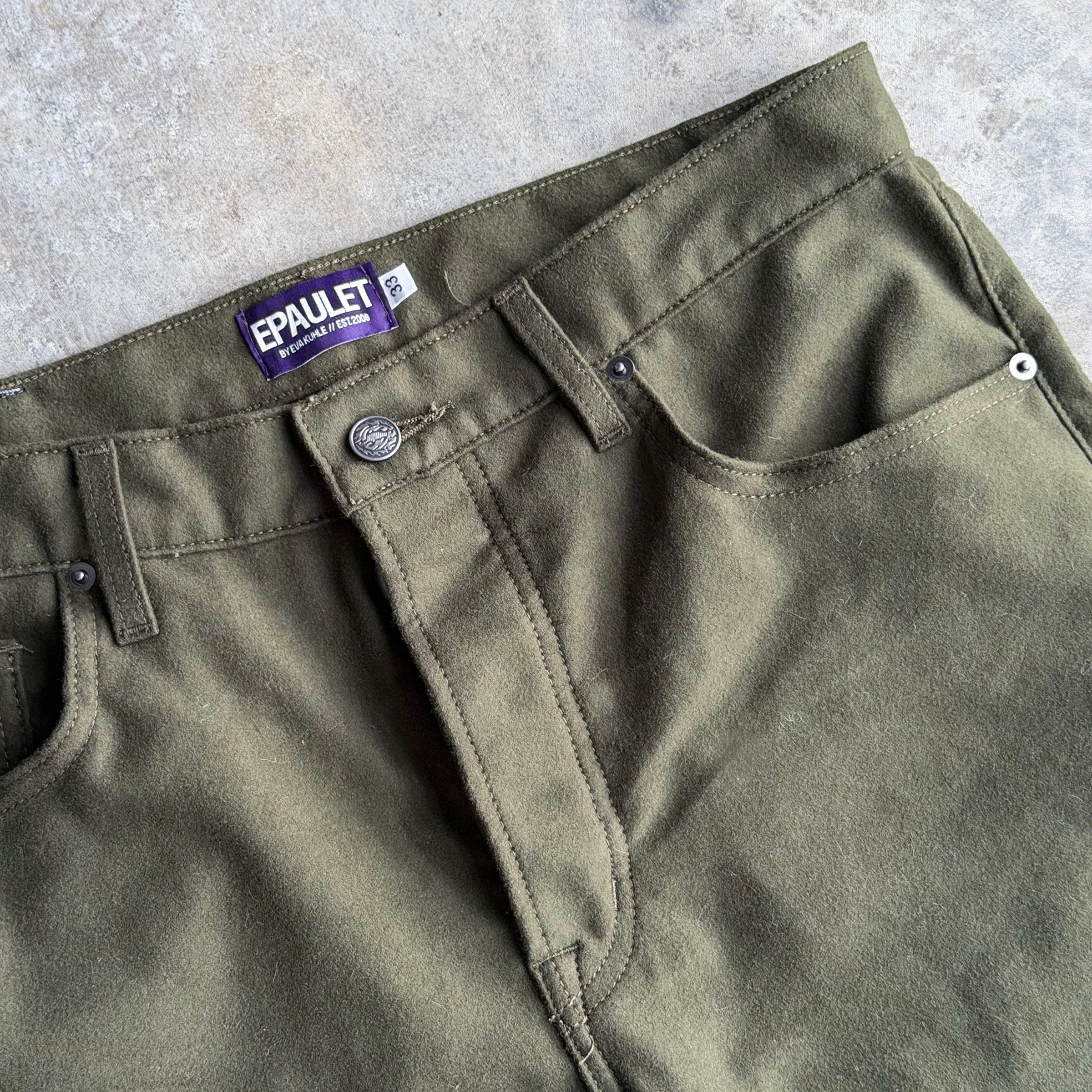 Sunset Western Jean Loden 11oz Cotton Moleskin