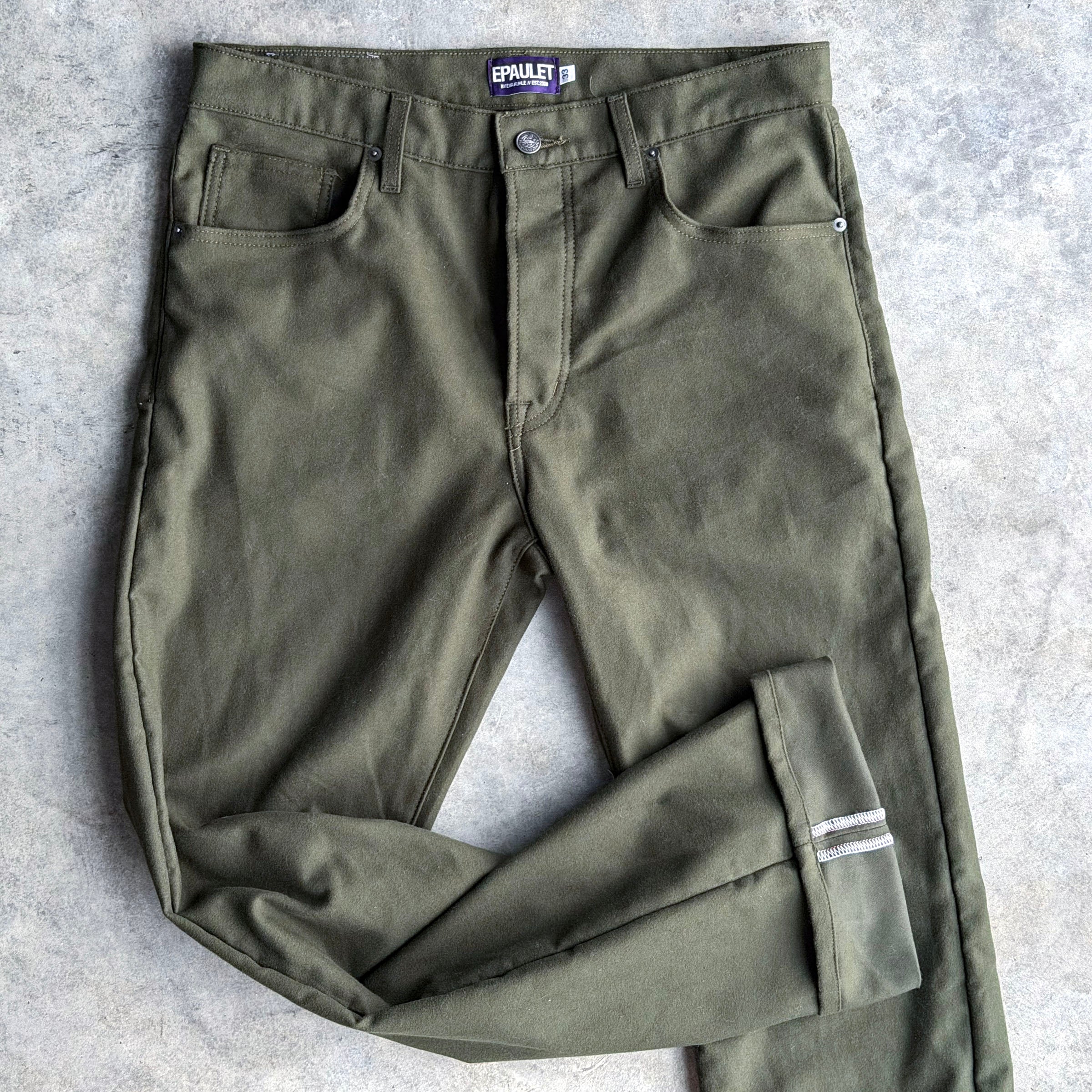 Sunset Western Jean Loden 11oz Cotton Moleskin