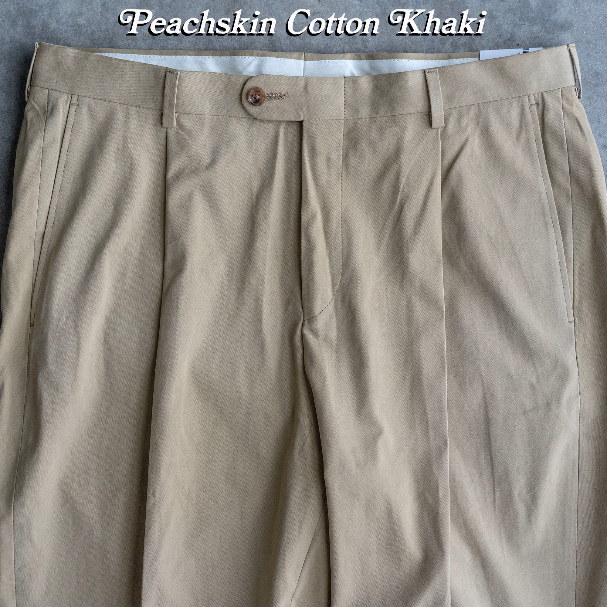 Peachskin Khaki Custom Trouser