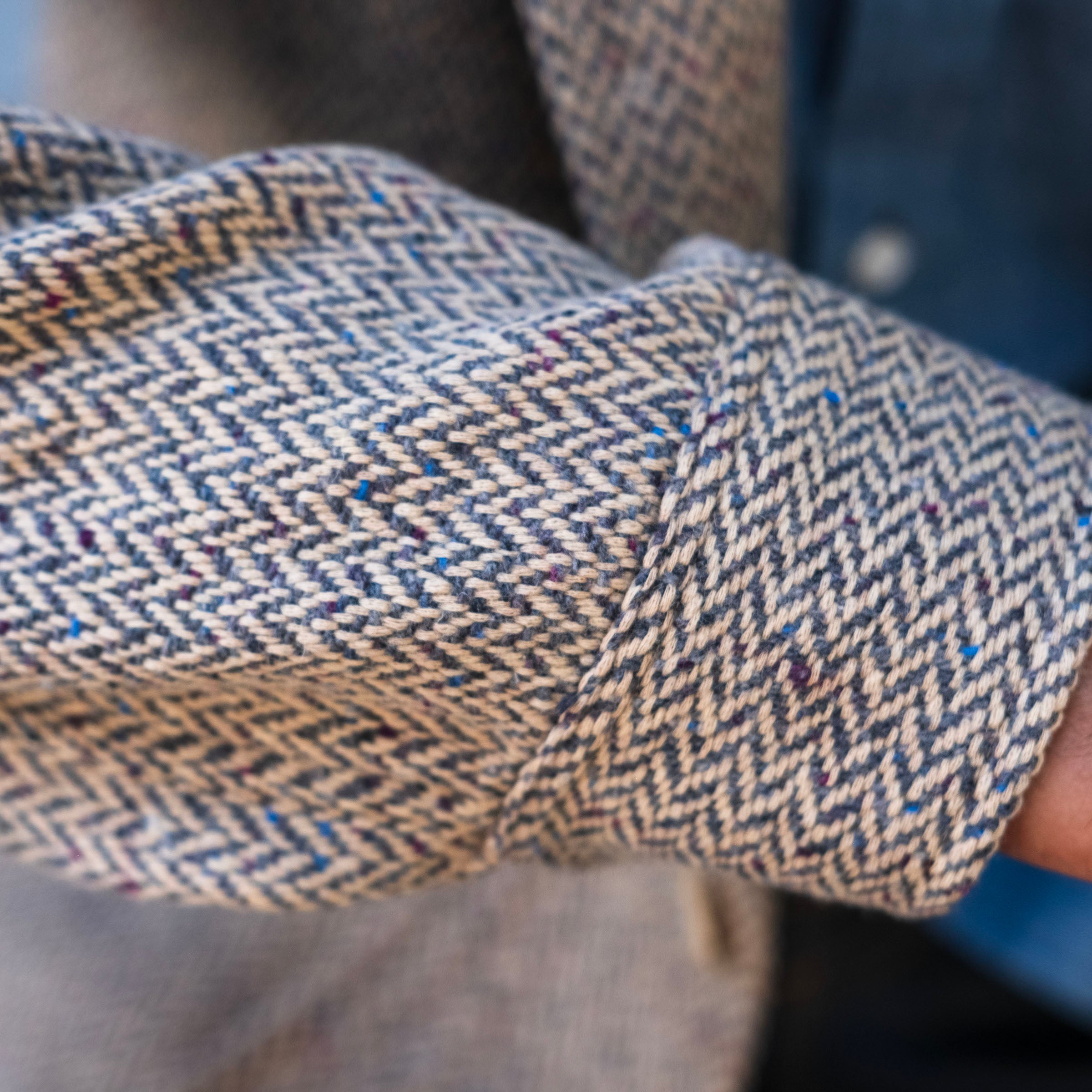 Sample Sale: Teba in DiPray "Fireworks" Herringbone Tweed Size 40