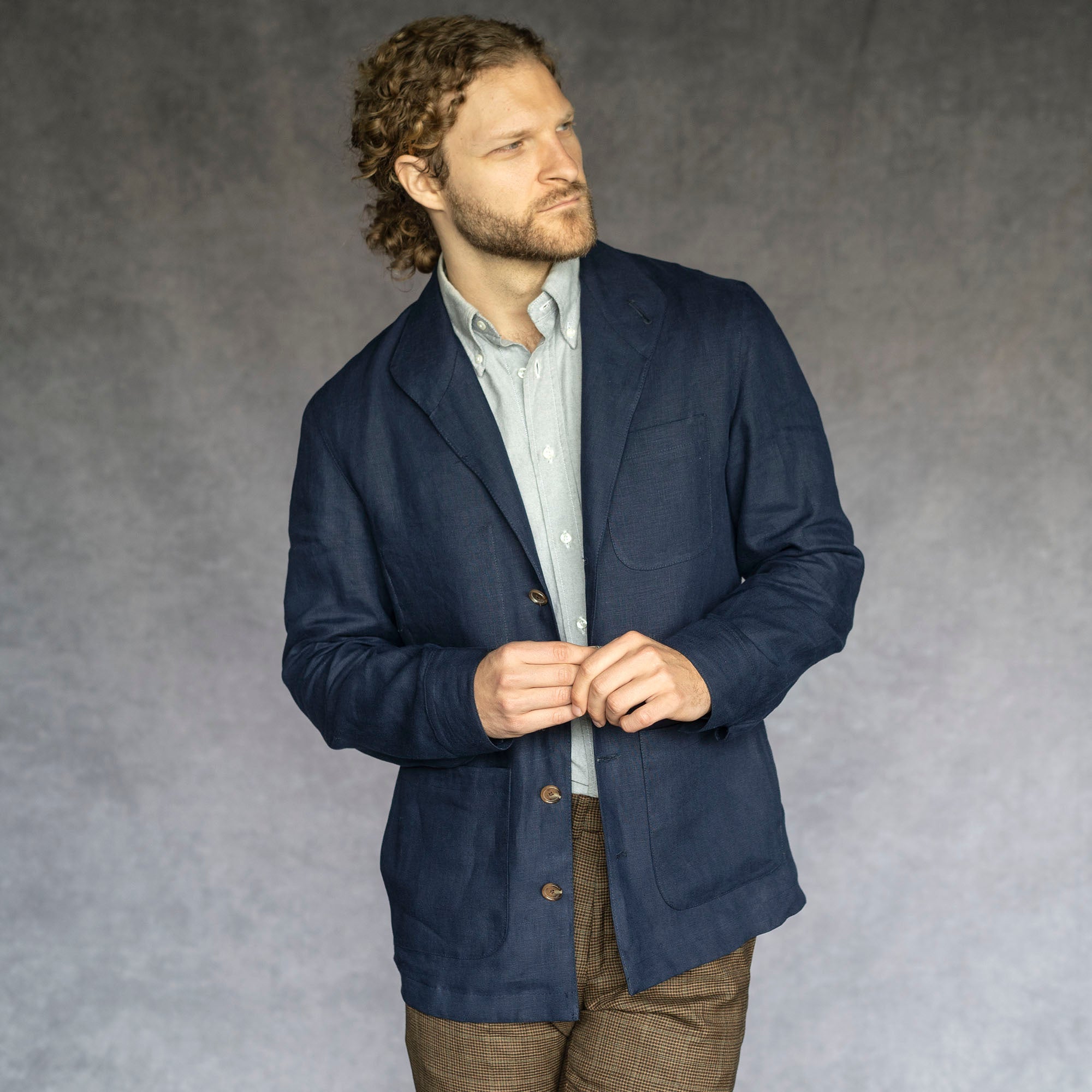 Custom Teba Hunting Jacket in Harris Tweed