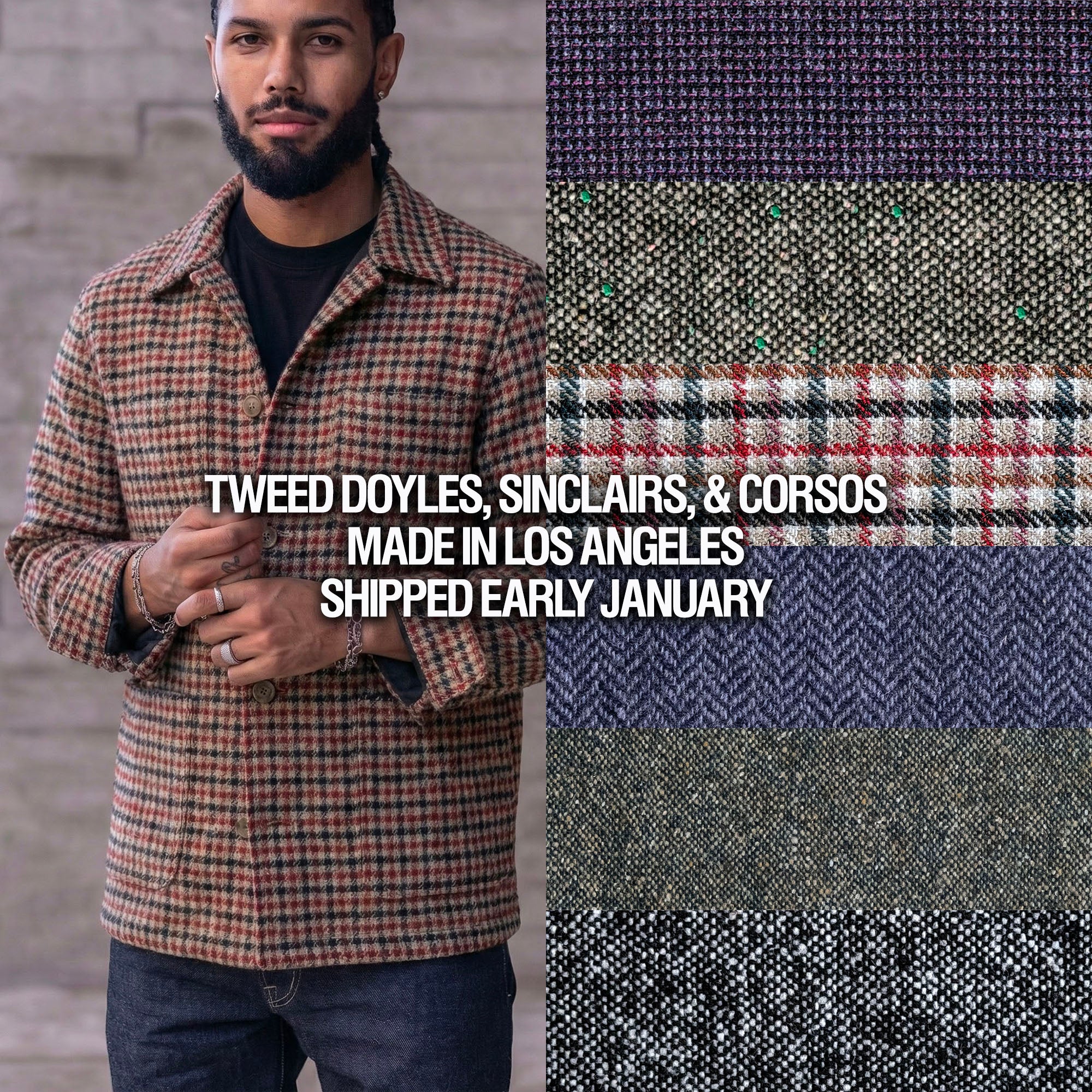Doyle, Sinclair & Corso Wool and Tweed Jackets (January Ship)