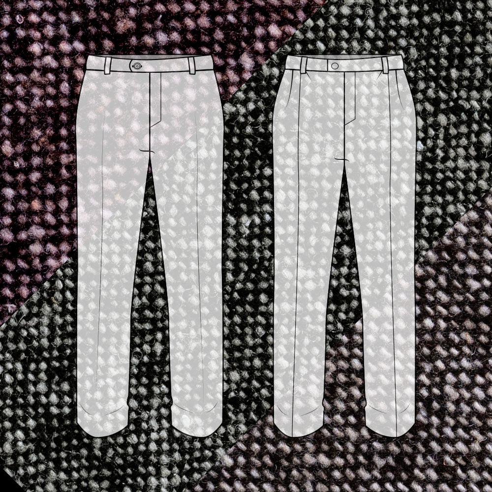 Custom Trousers Washable Victory Donegal Tweed
