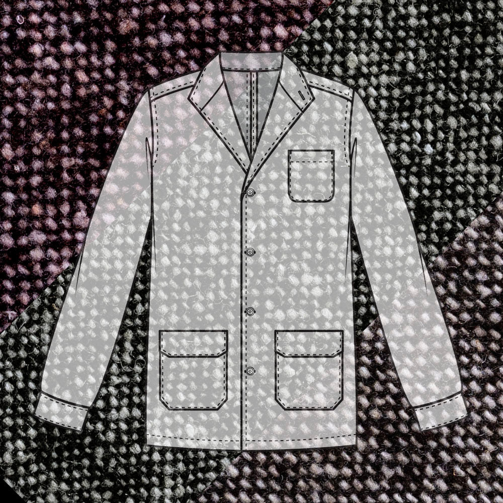 Custom Teba Hunting Jacket in Washable Donegal Tweed