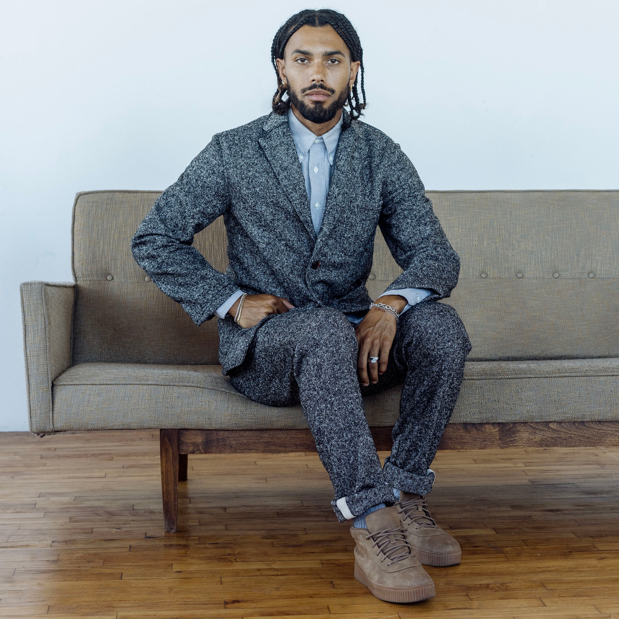 Casual Suiting in Washable Victory Donegal Tweed (3 Colors)