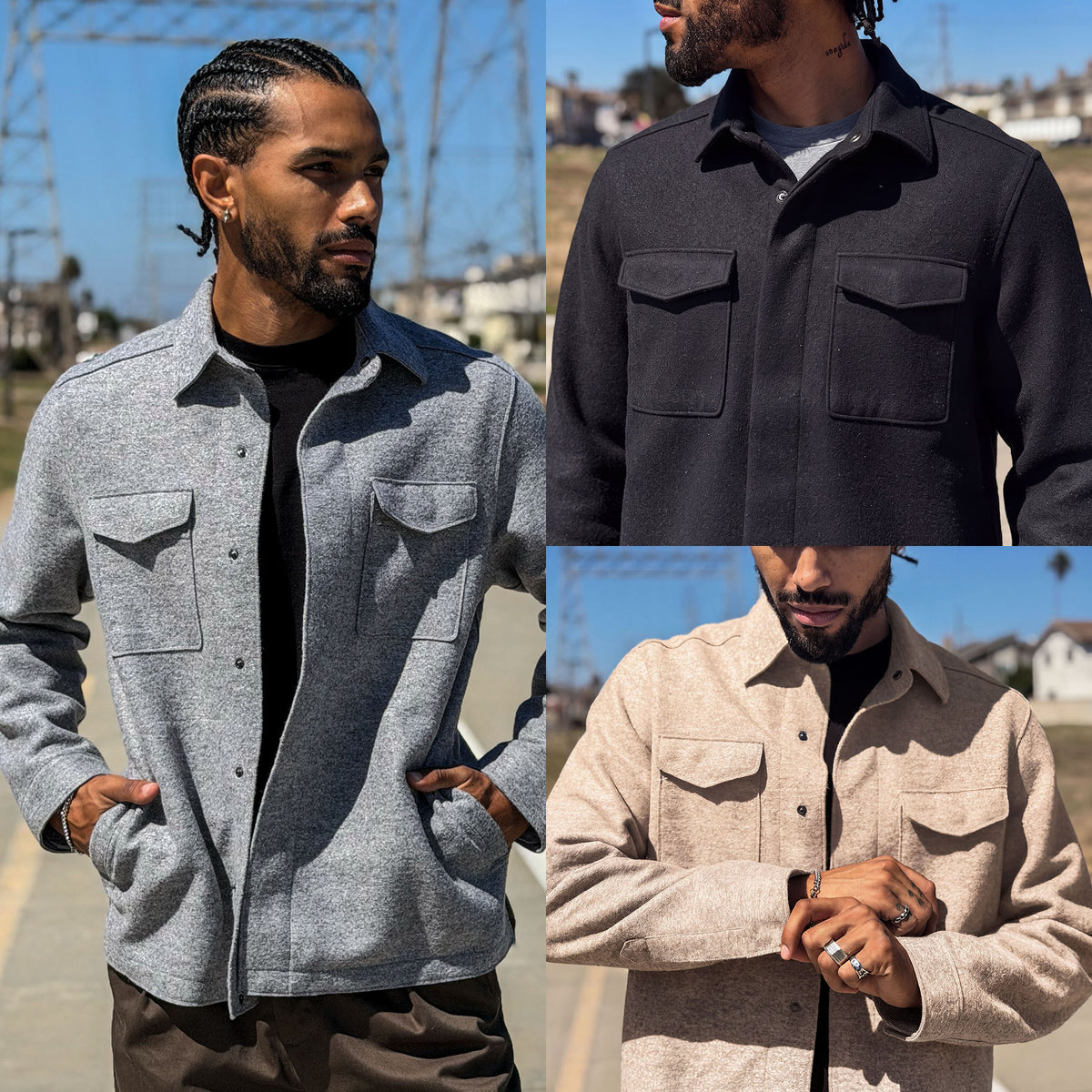 CPO Shirt Jacket in Alpaca & Wool