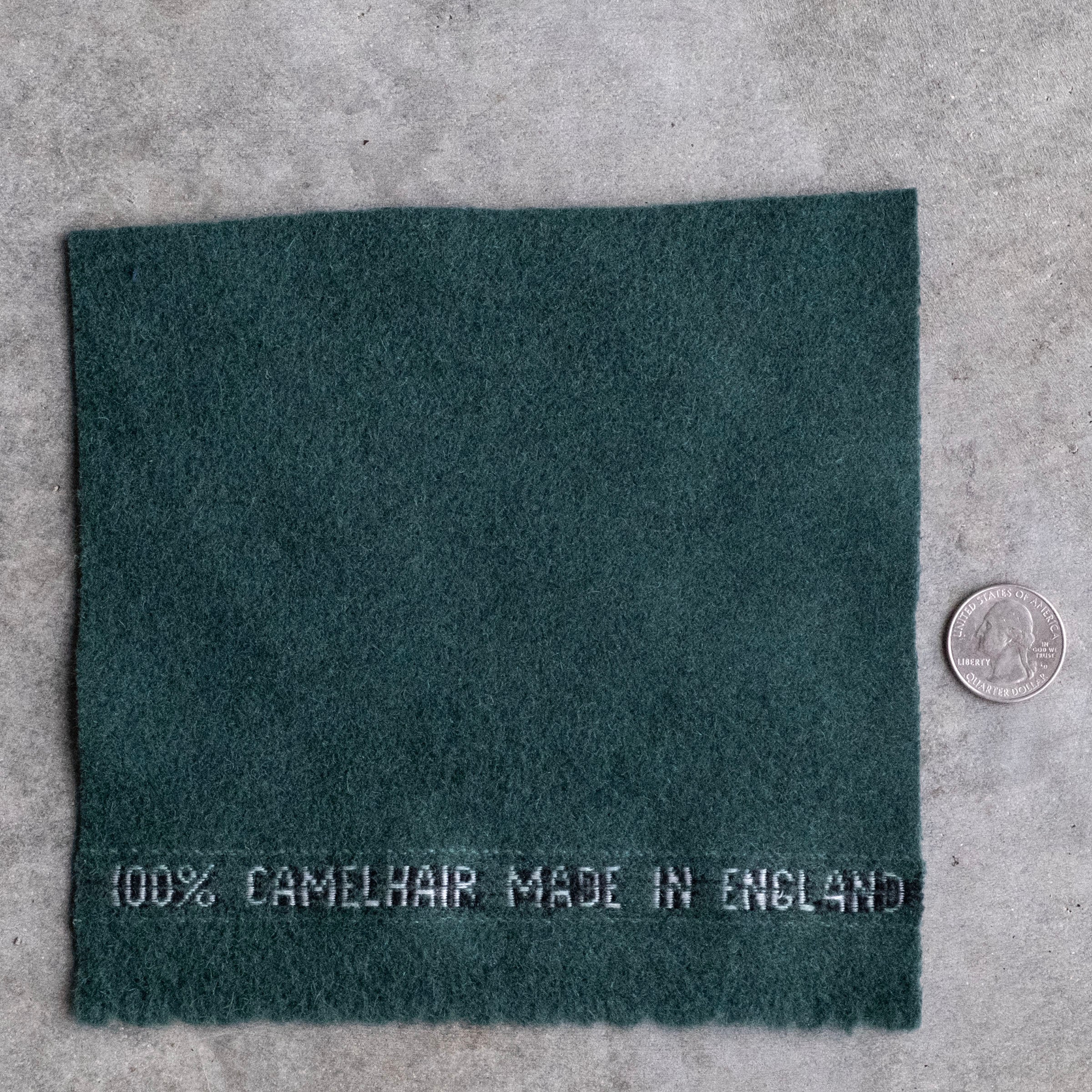 Custom Overcoats Racing Green Pure Camel Hair