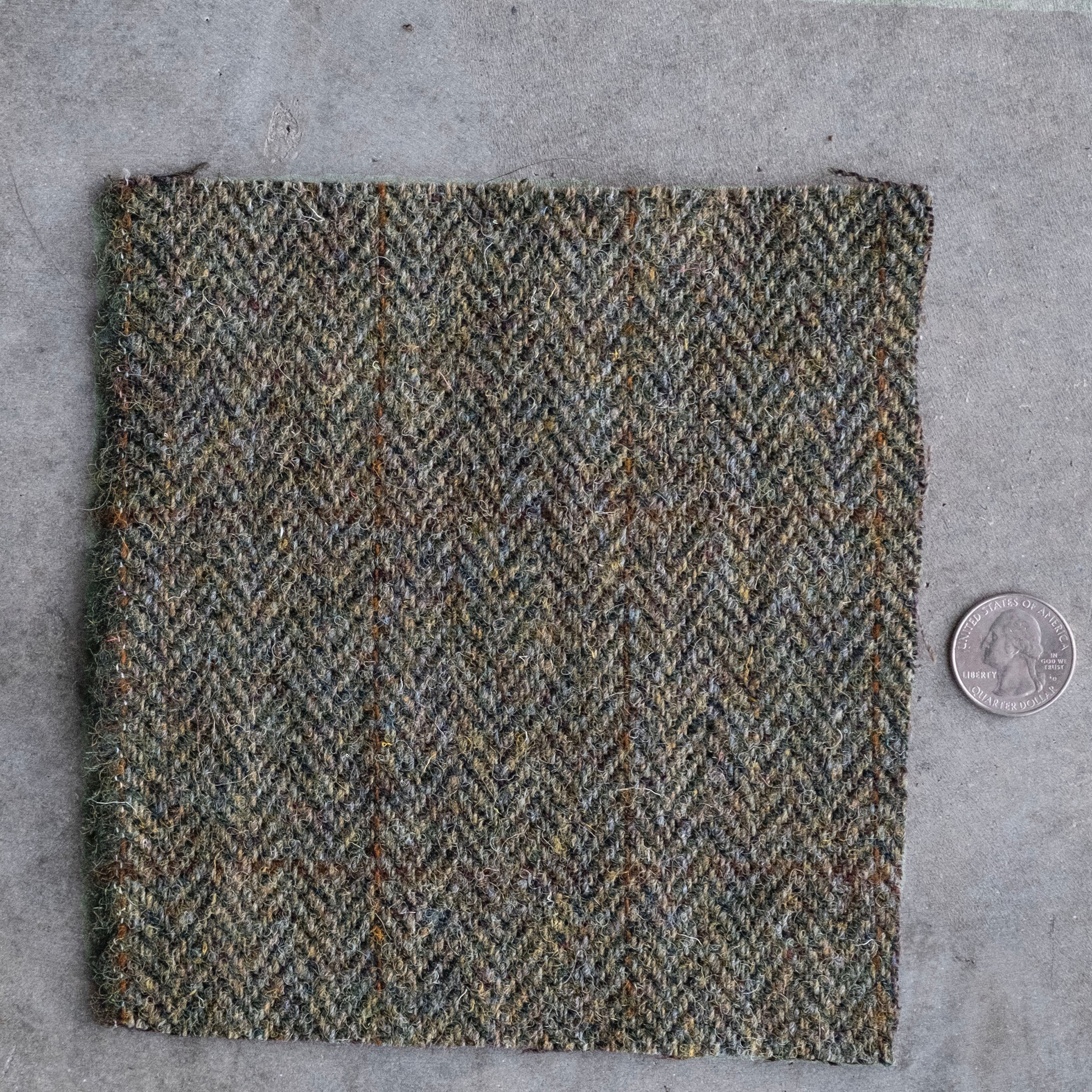 BS Magee Olive Windowpane Tweed Suit