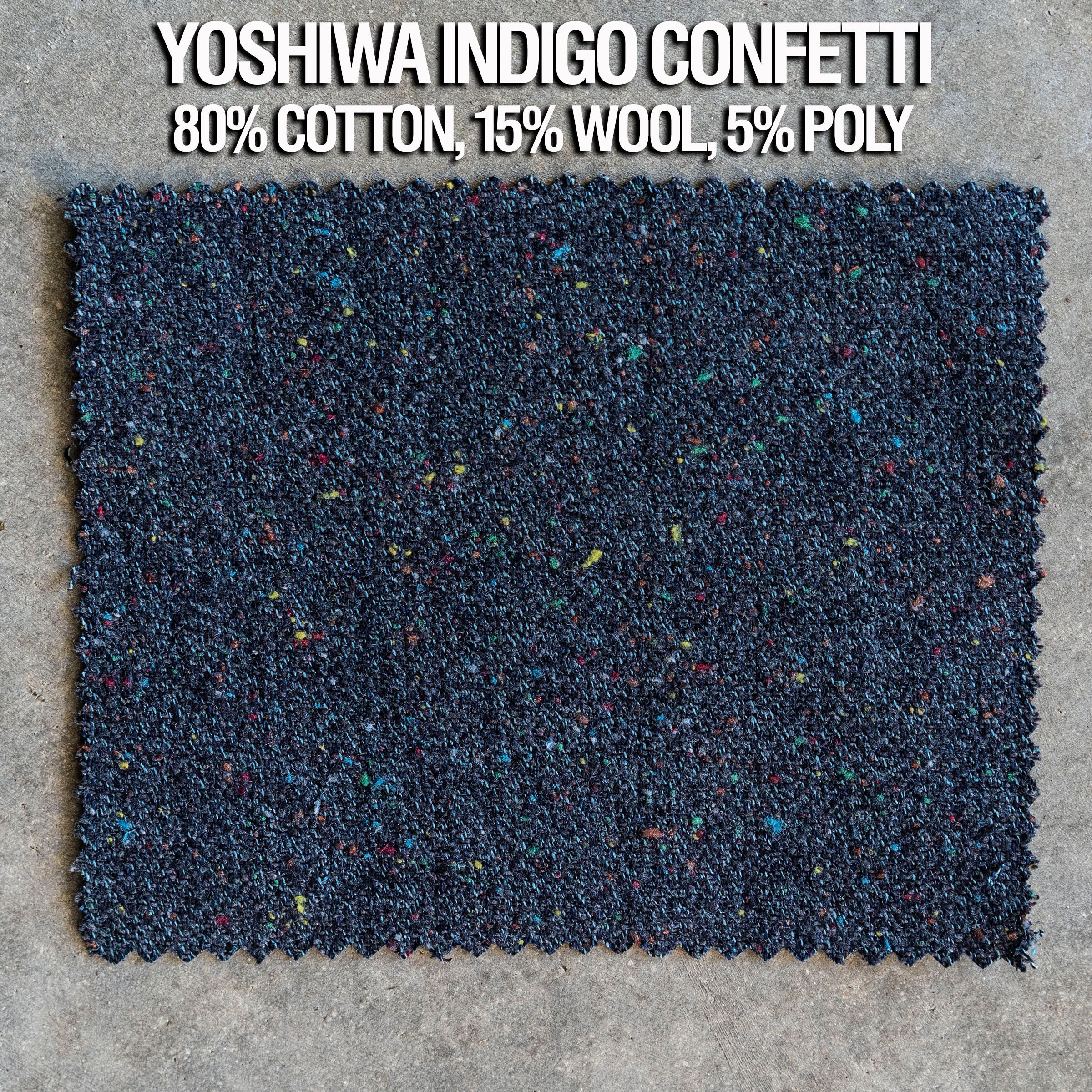 Custom Teba Hunting Jacket Yoshiwa Indigo Confetti Tweed