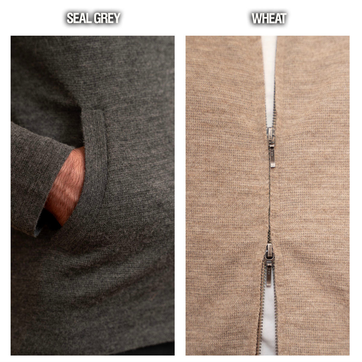 Alpaca Extrafine Knit Zippered Cardigan