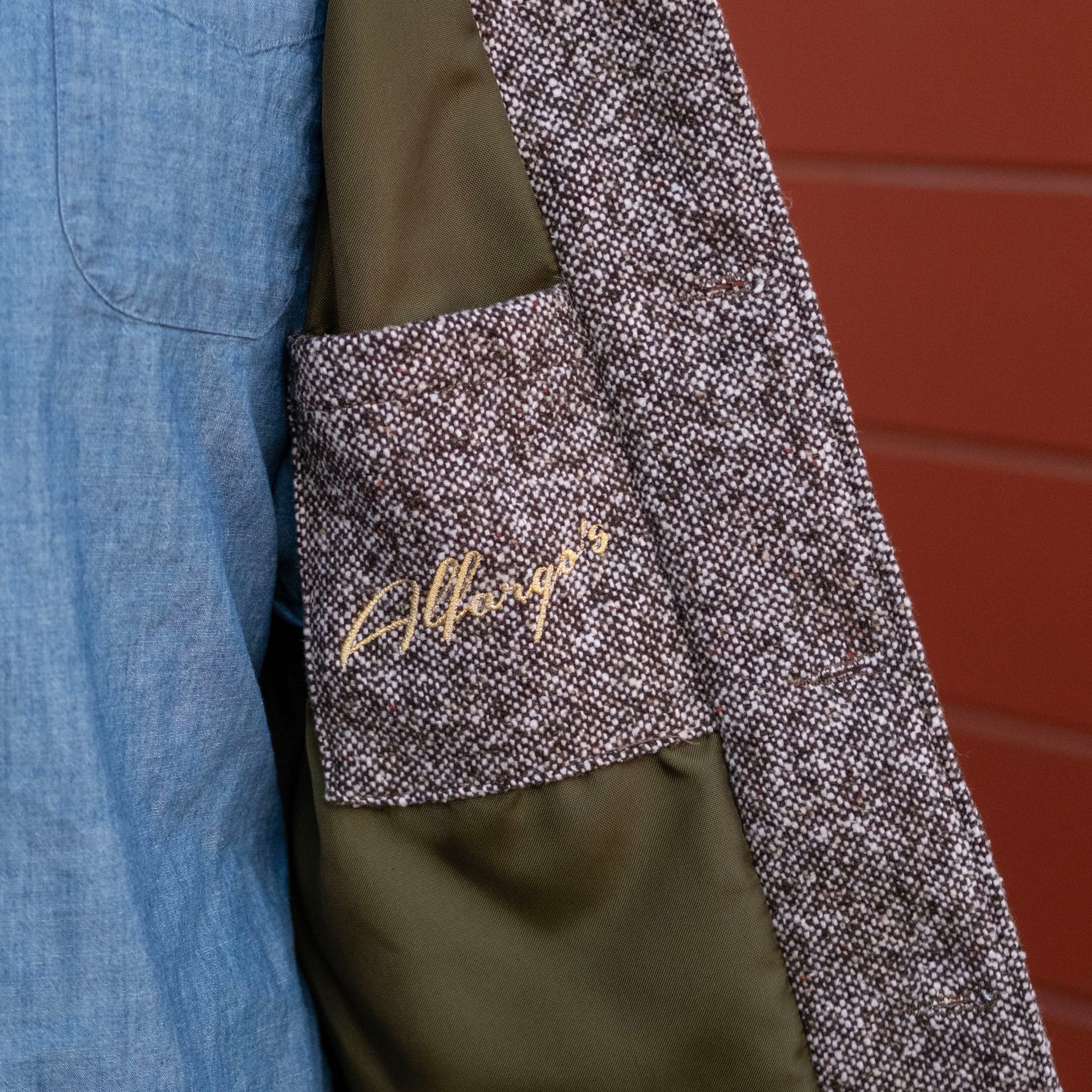 Sample Sale: Corso Jacket in Magee Donegal Tweed Sz 40 (Fabric repair)