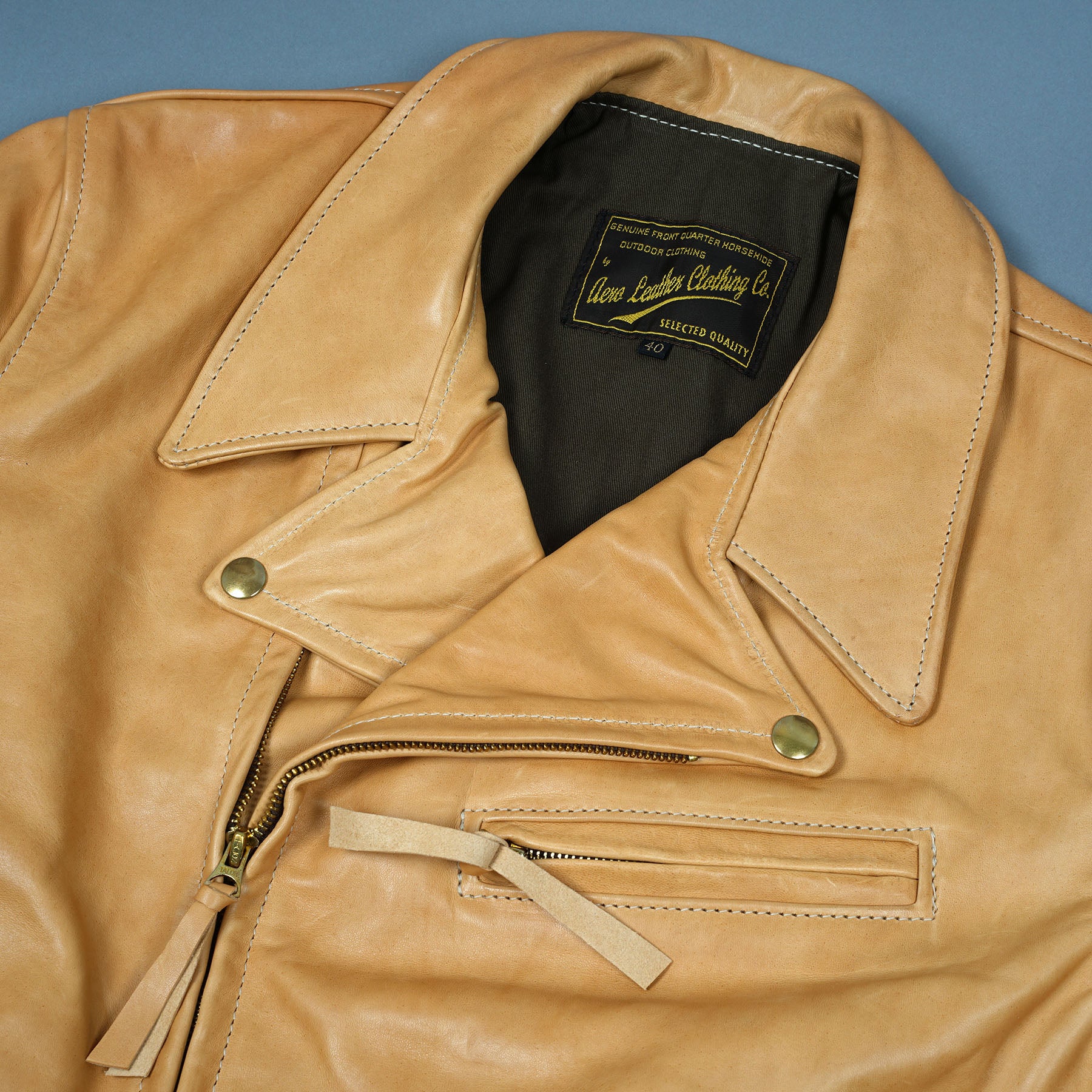 Custom Unfinished Horsehide Leather Jacket Project Deposit