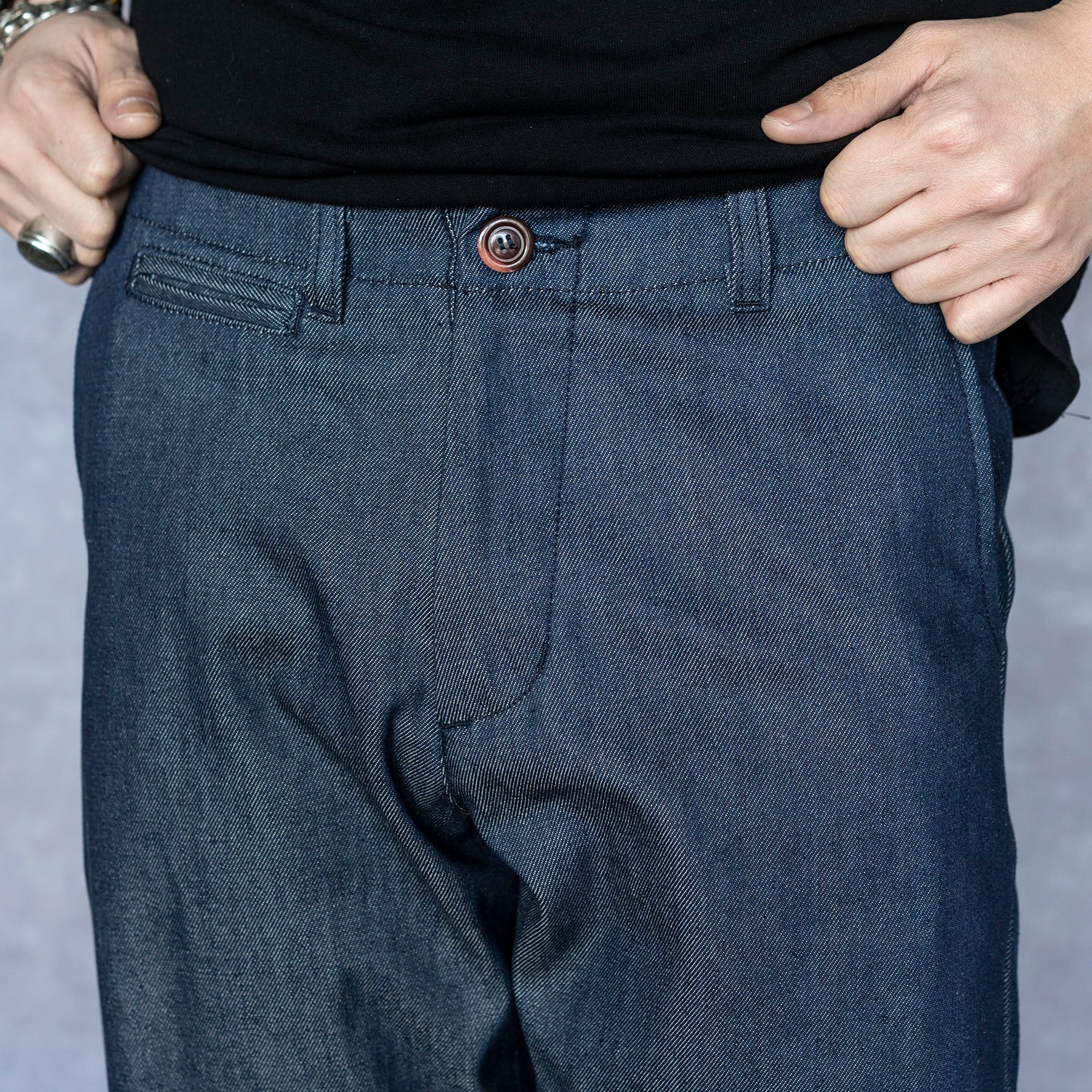 Garand Selvedge Chino 13oz Indigo with Rainbow Selvedge (32" Inseam)