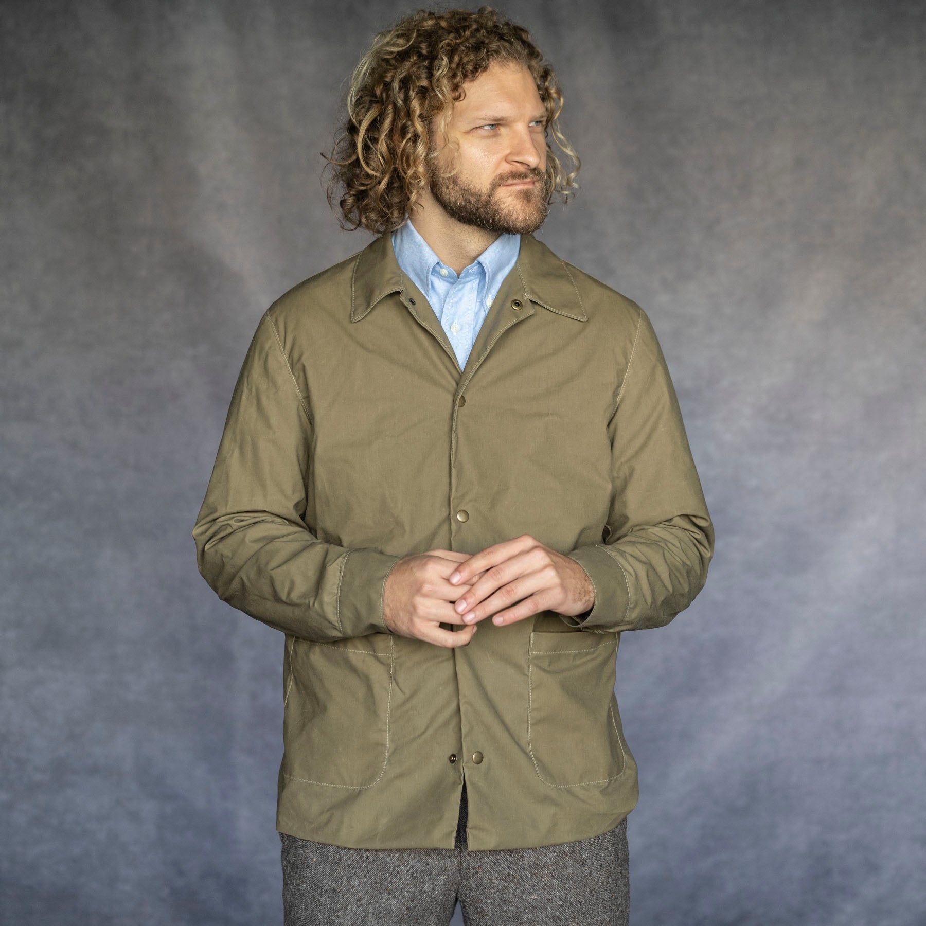 Karras Washable Waxed Cotton Jacket Field Tan Sz 44