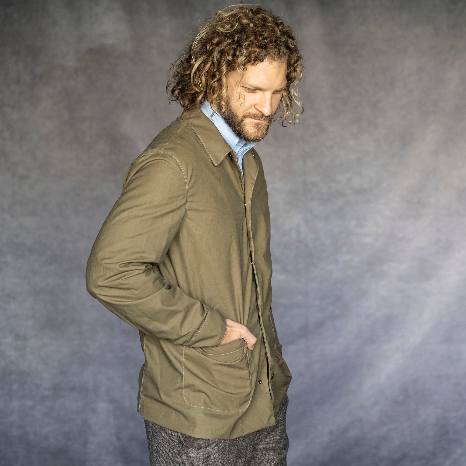 Karras Washable Waxed Cotton Jacket Field Tan Sz 44