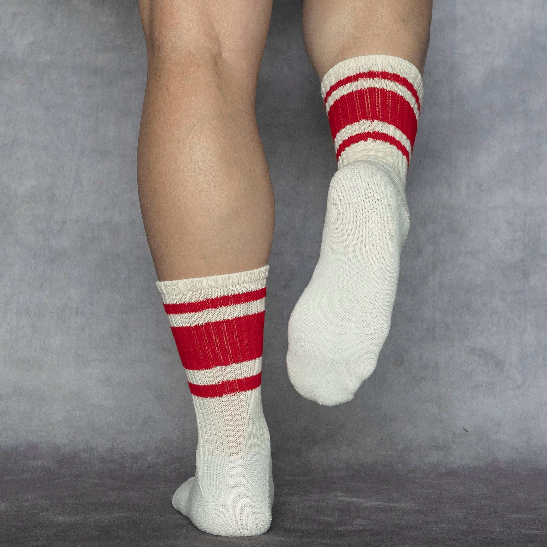 Mono Stripe Sock Scarlet