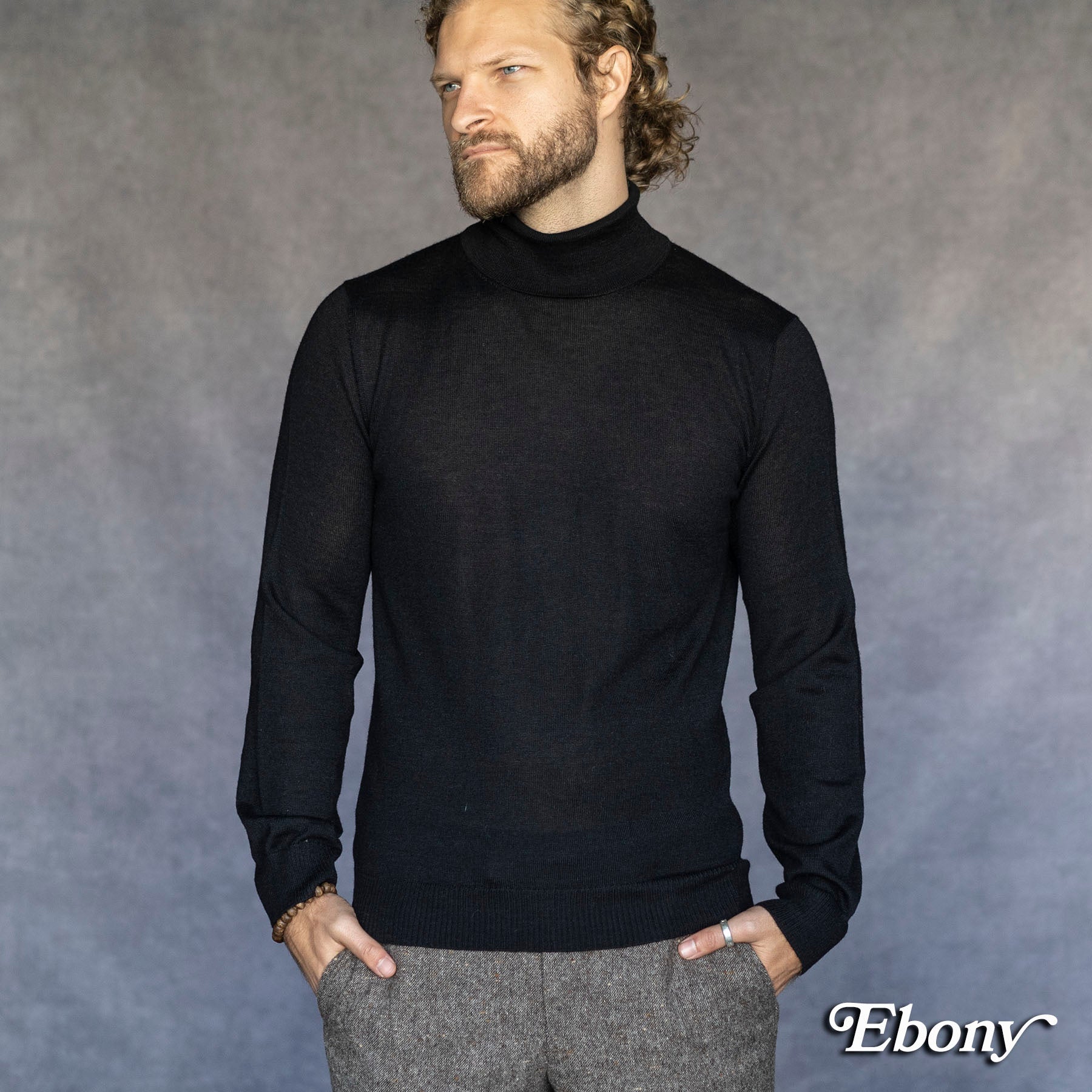 Alpaca Extrafine Knit Turtleneck Sweaters