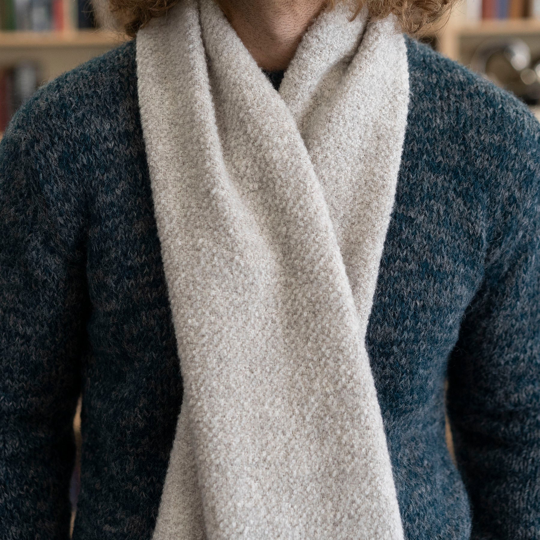 Alpaca & Silk Boucle Scarves